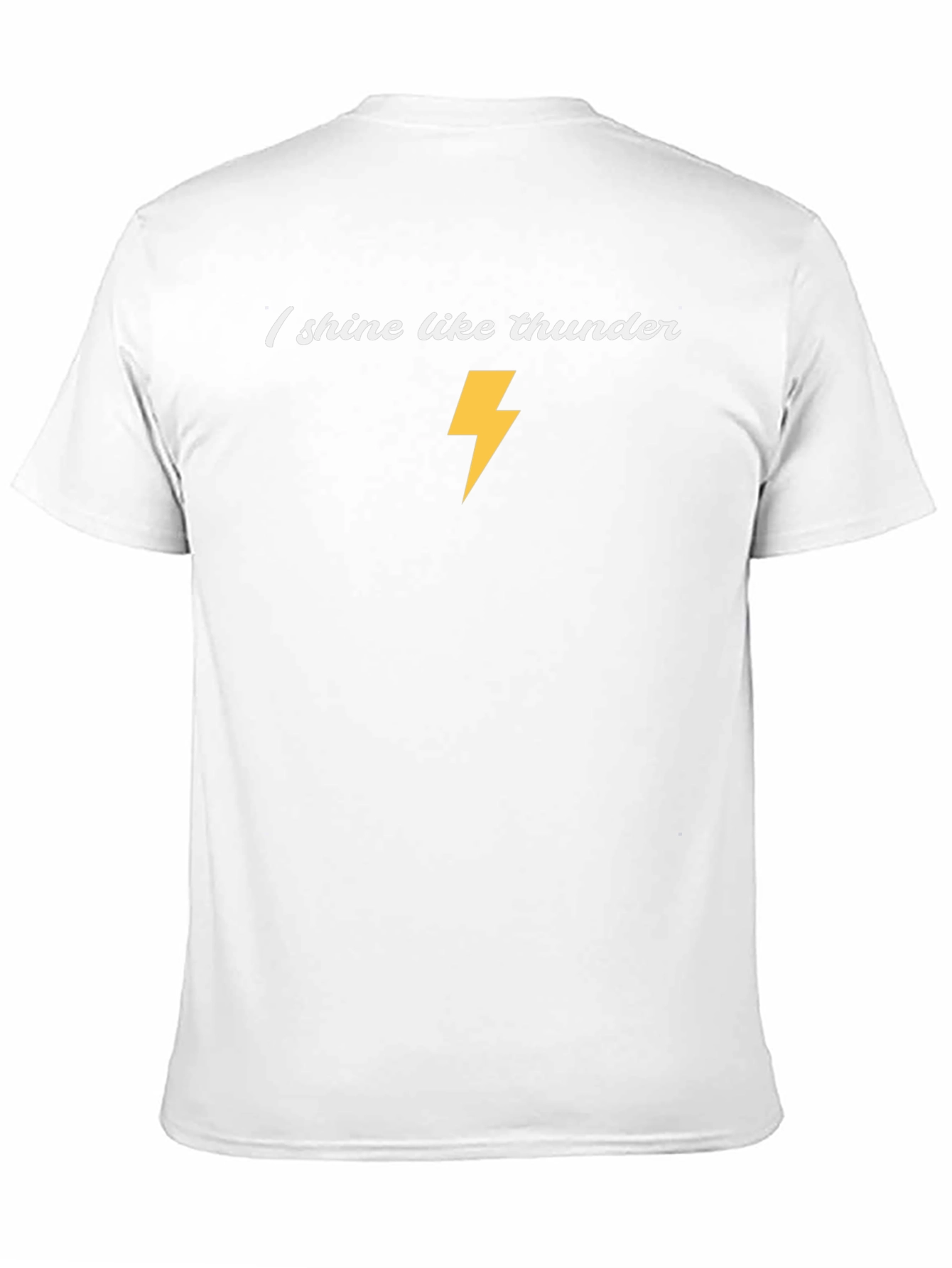 I Shine Like Thunder Black Graphic T-Shirt