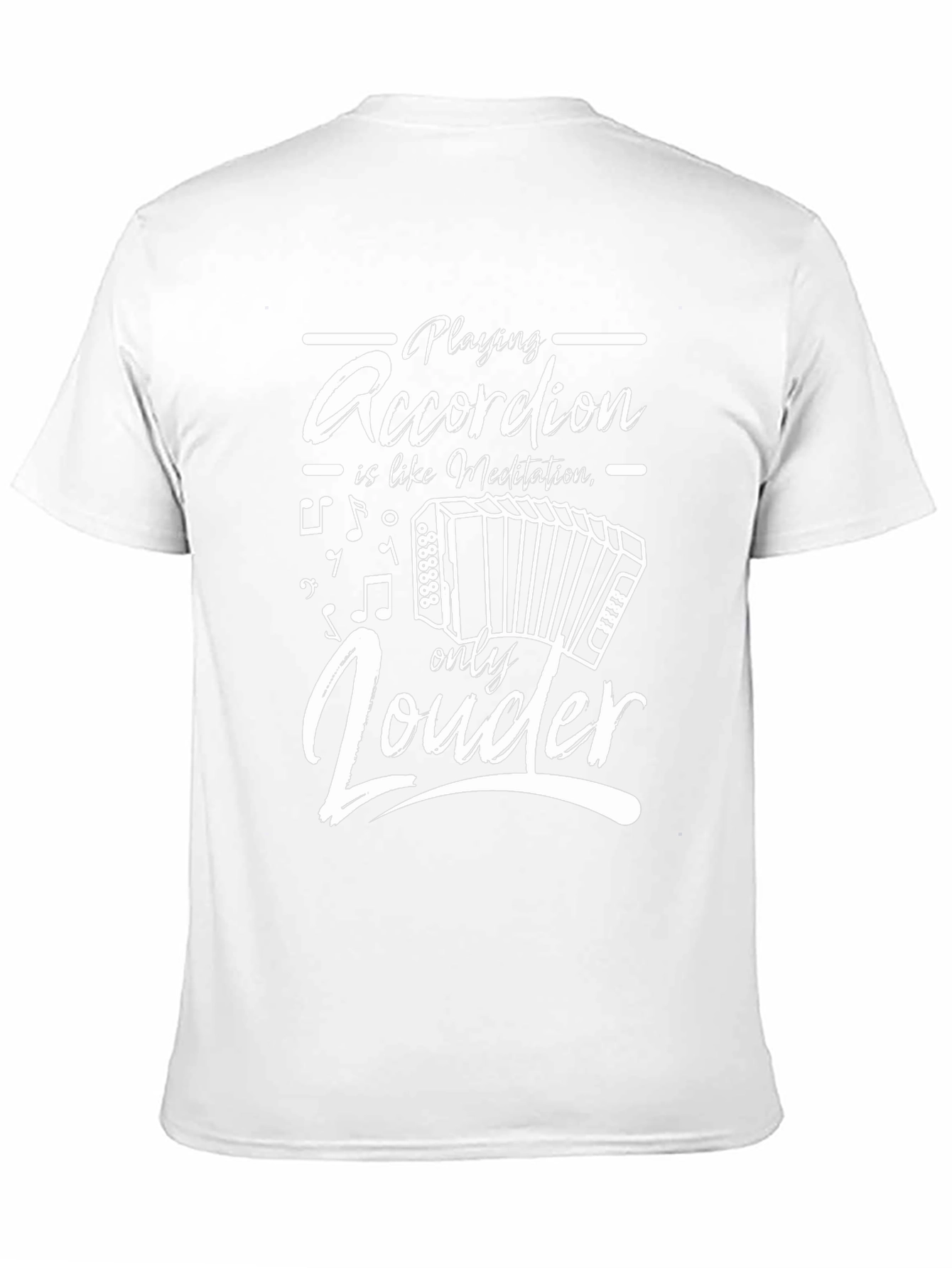 Accordion Player Black T-Shirt