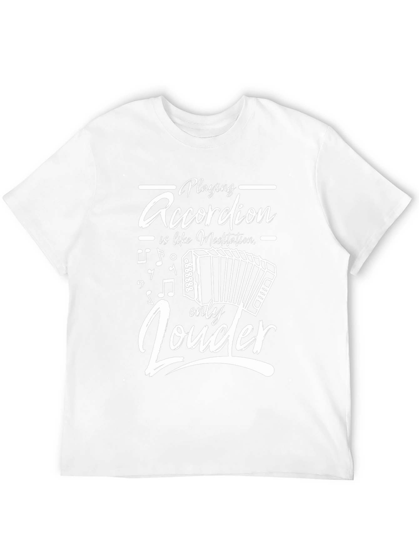 Accordion Player Black T-Shirt