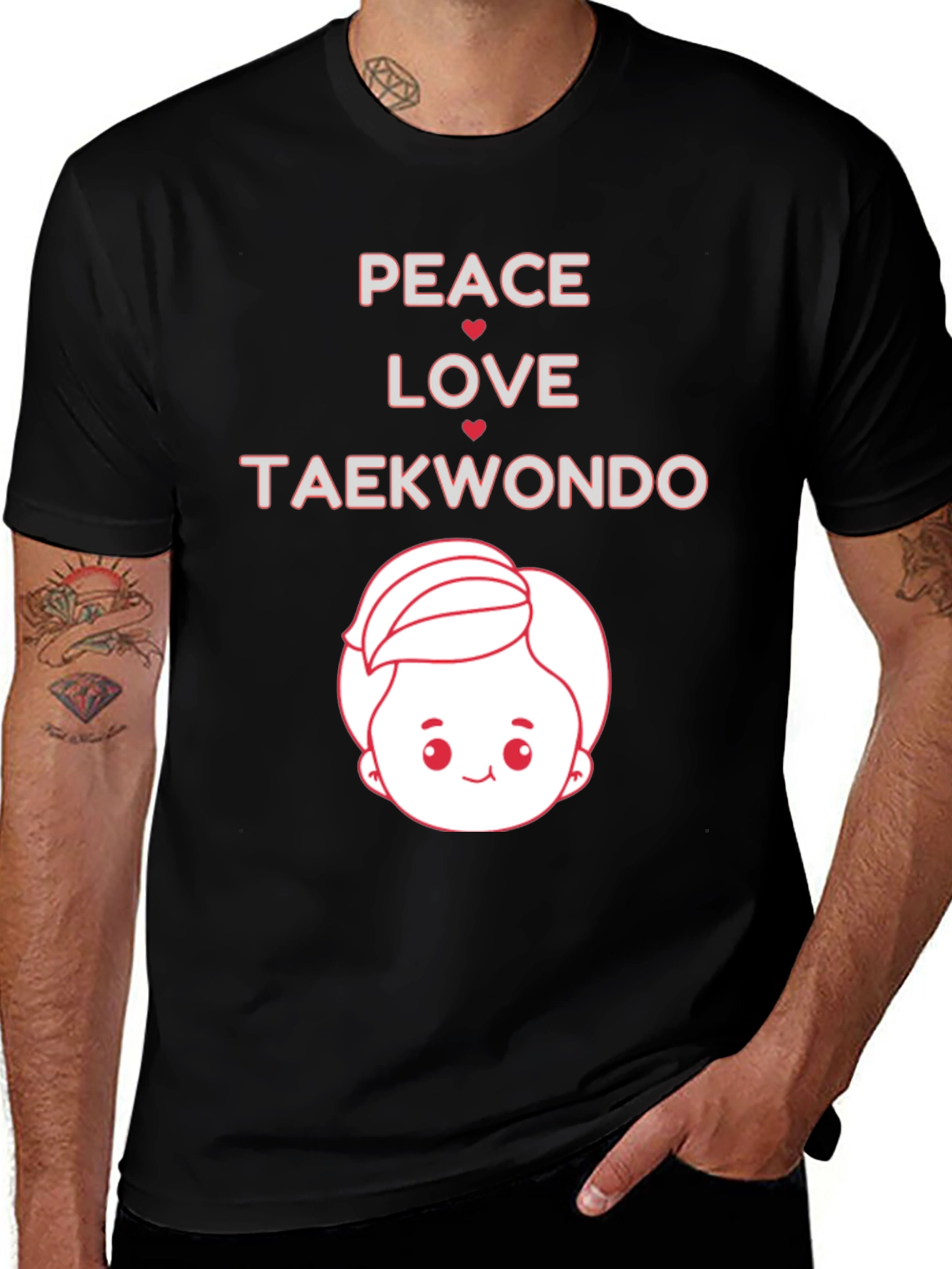 Peace Love Taekwondo Graphic Tee
