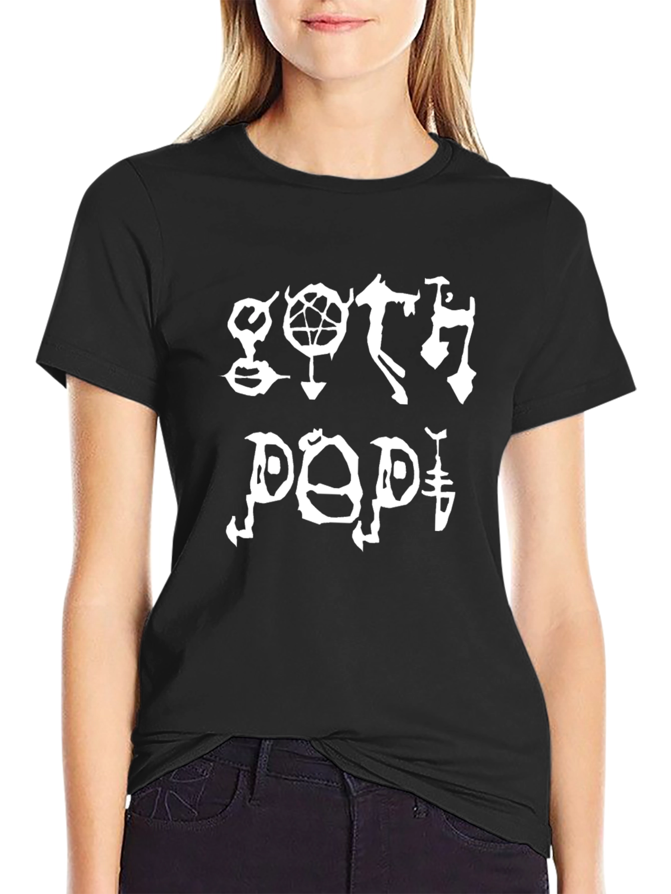 Goth Pop Graphic Tee - Black T-Shirt
