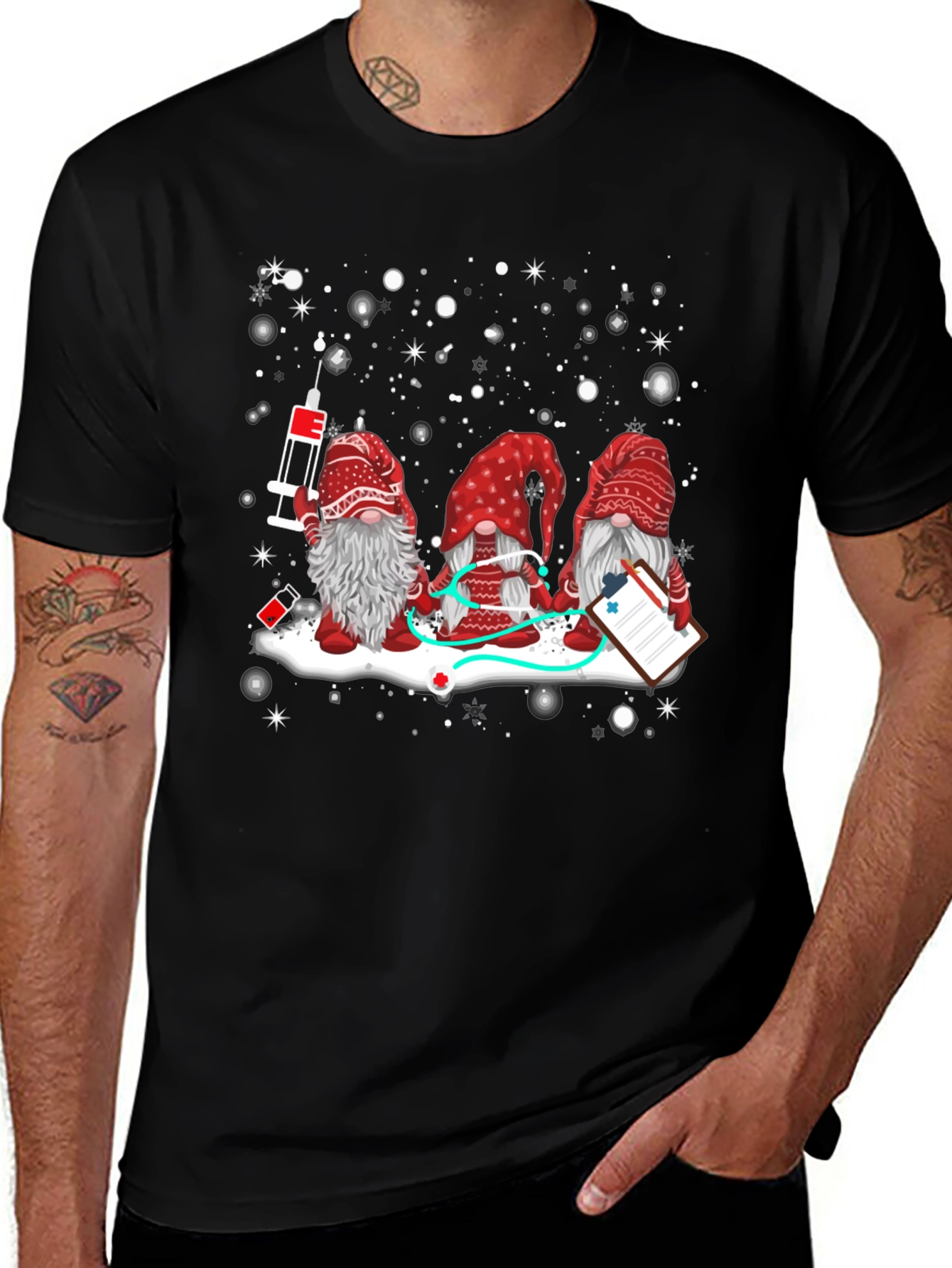 Nurse Gnome T-Shirt - Holiday Medical Apparel