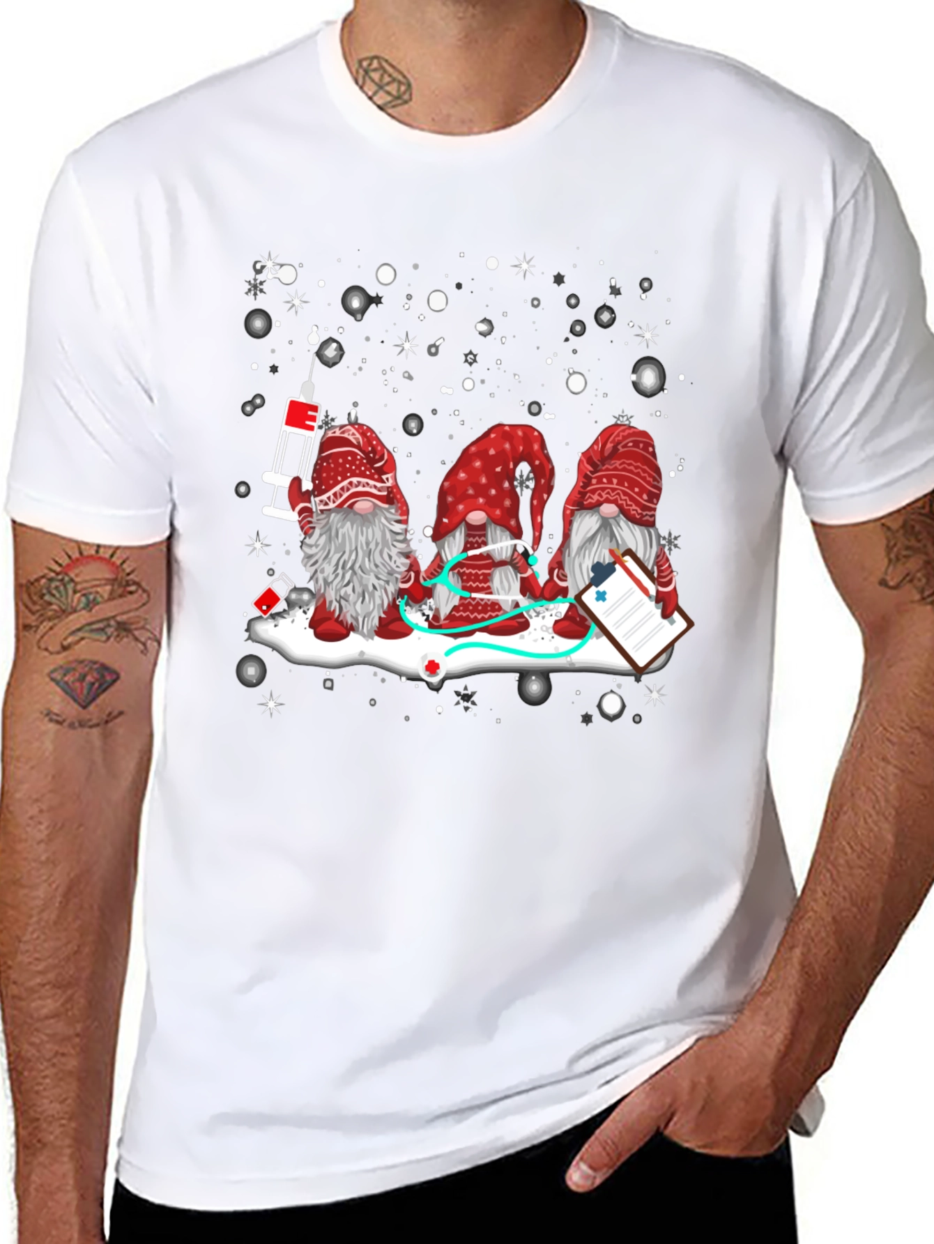 Nurse Gnome T-Shirt - Holiday Medical Apparel