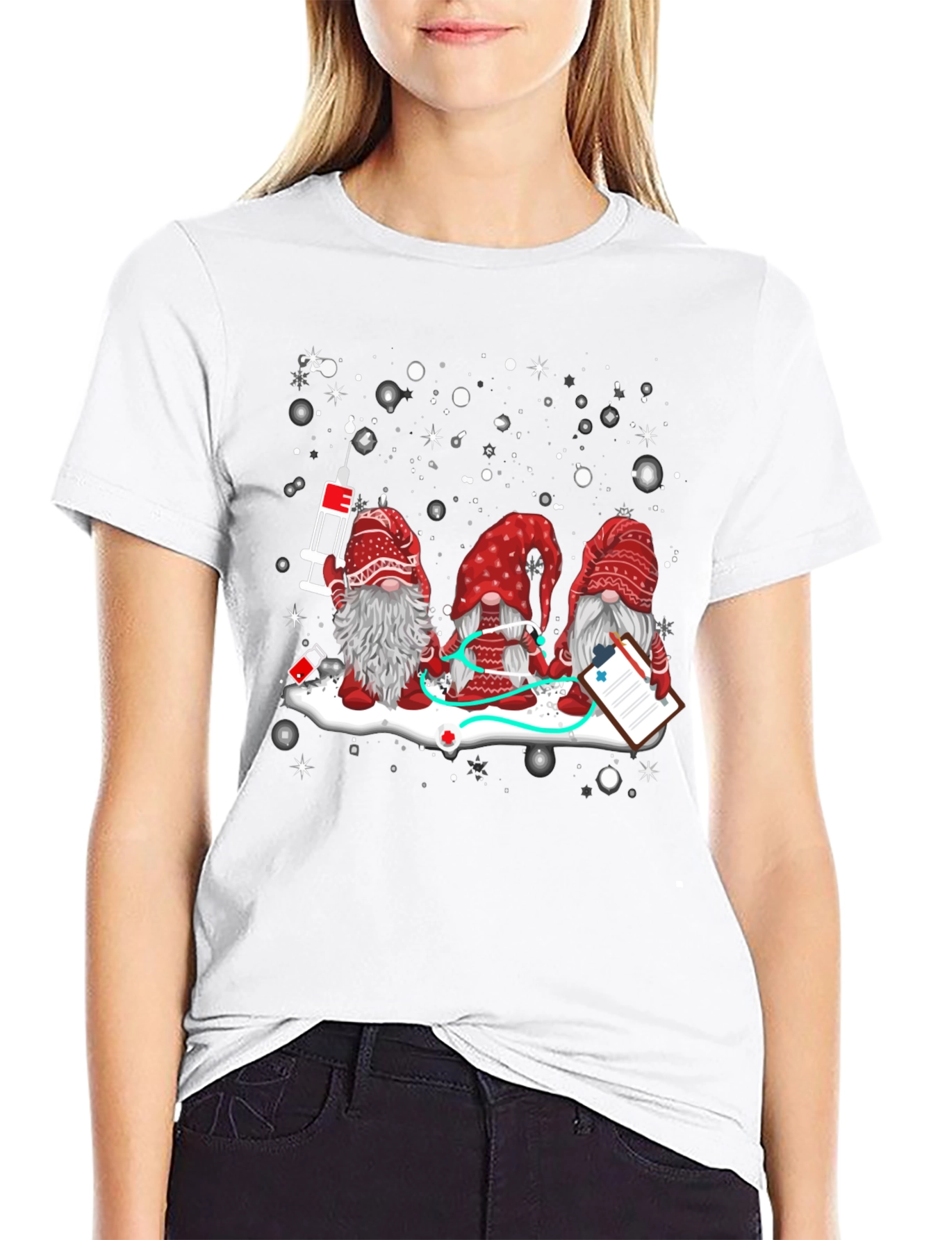 Nurse Gnome T-Shirt - Holiday Medical Apparel