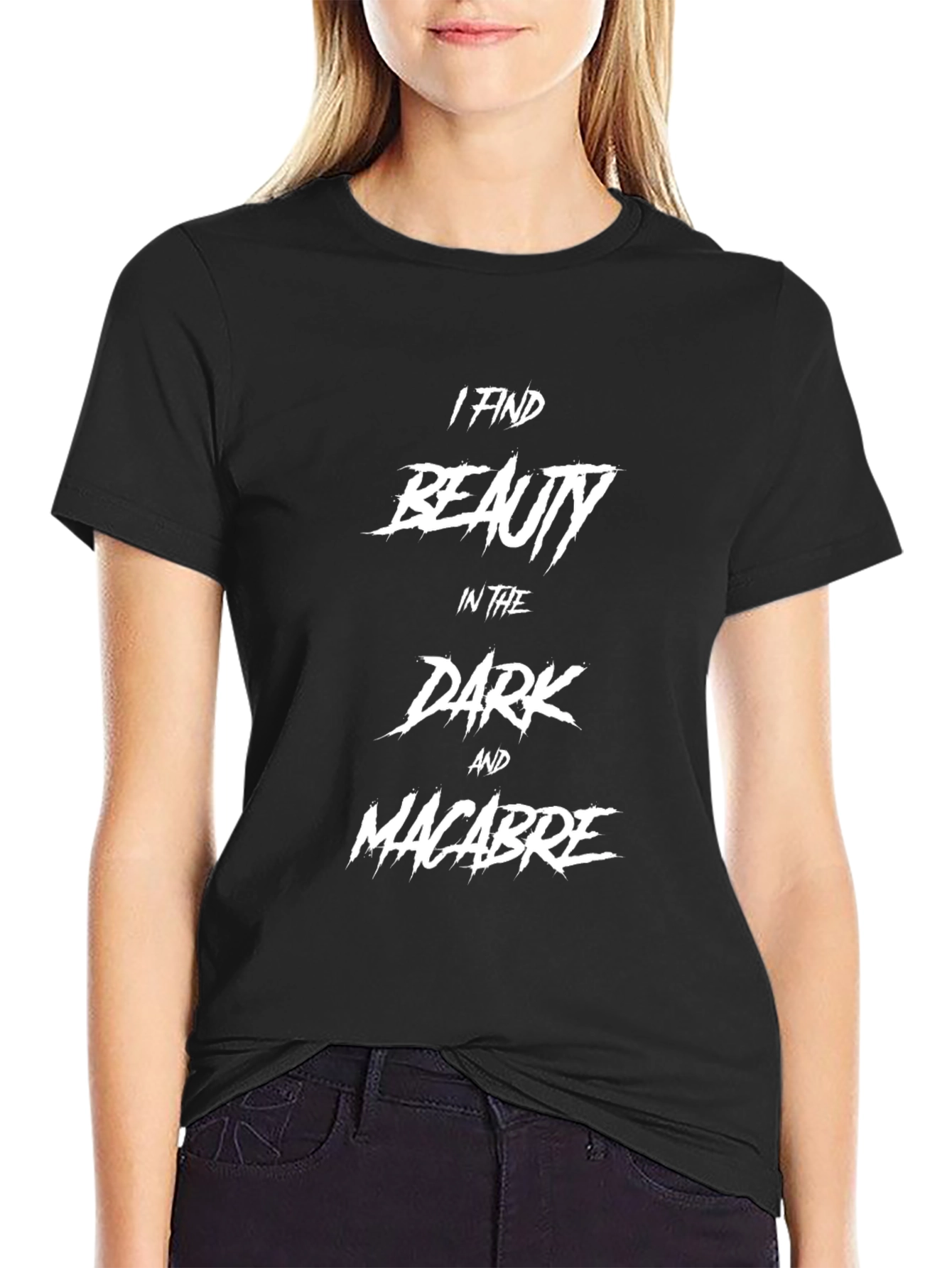 Dark Beauty T-Shirt - Gothic Macabre Design