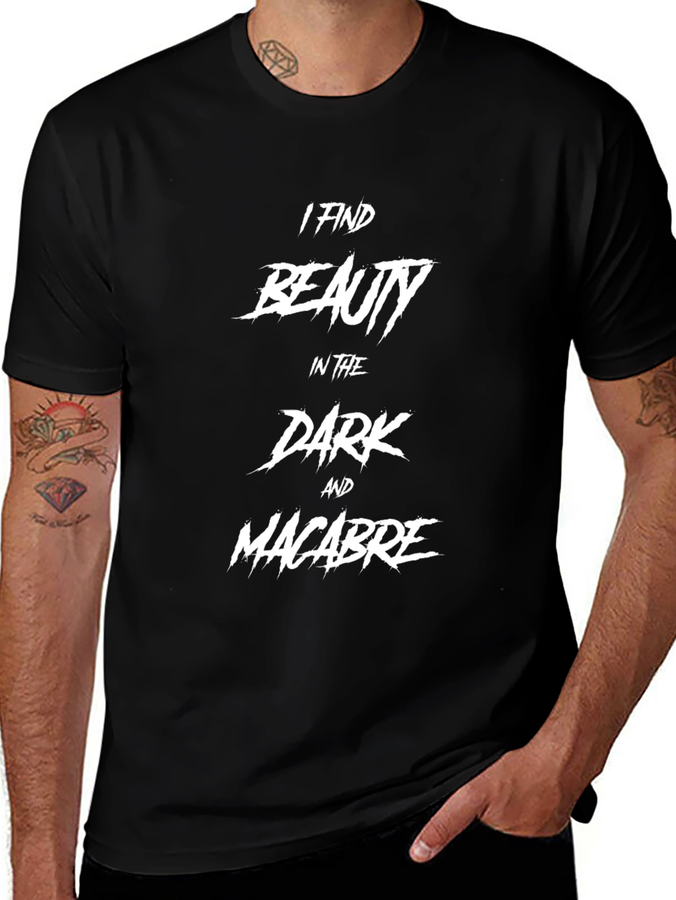 Dark Beauty T-Shirt - Gothic Macabre Design