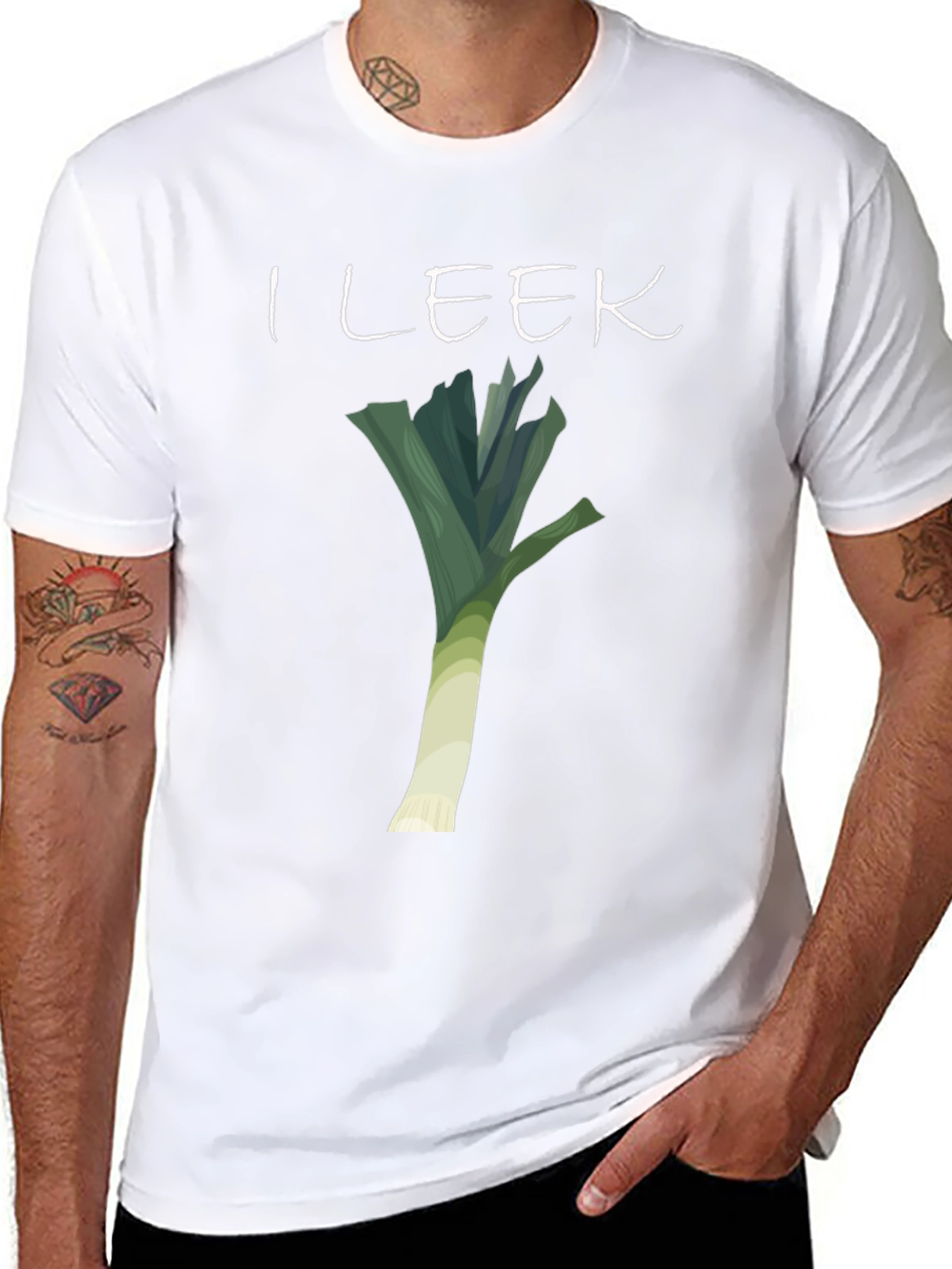 I Leek T-Shirt - Funny Vegetable Pun Tee
