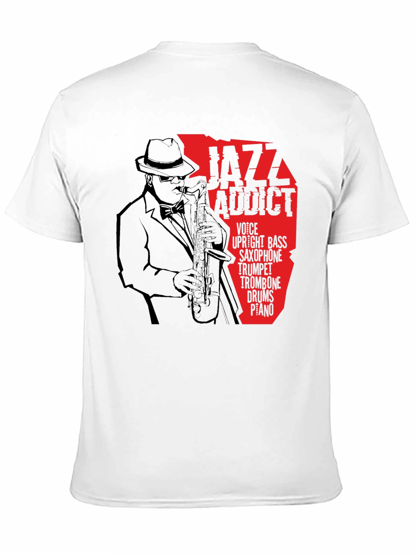 Jazz Addict T-Shirt - Saxophone Music Tee
