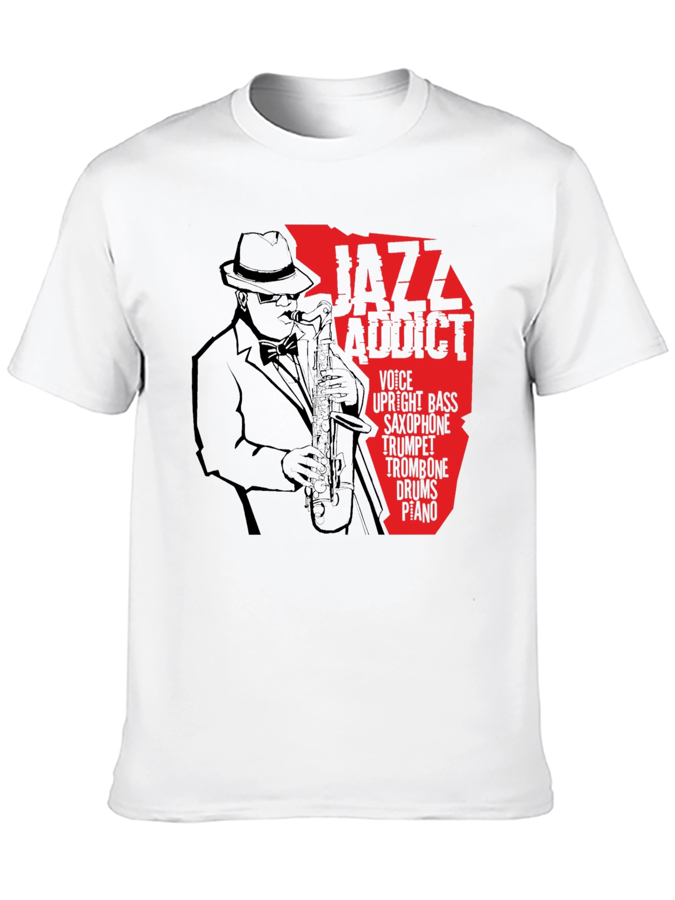 Jazz Addict T-Shirt - Saxophone Music Tee
