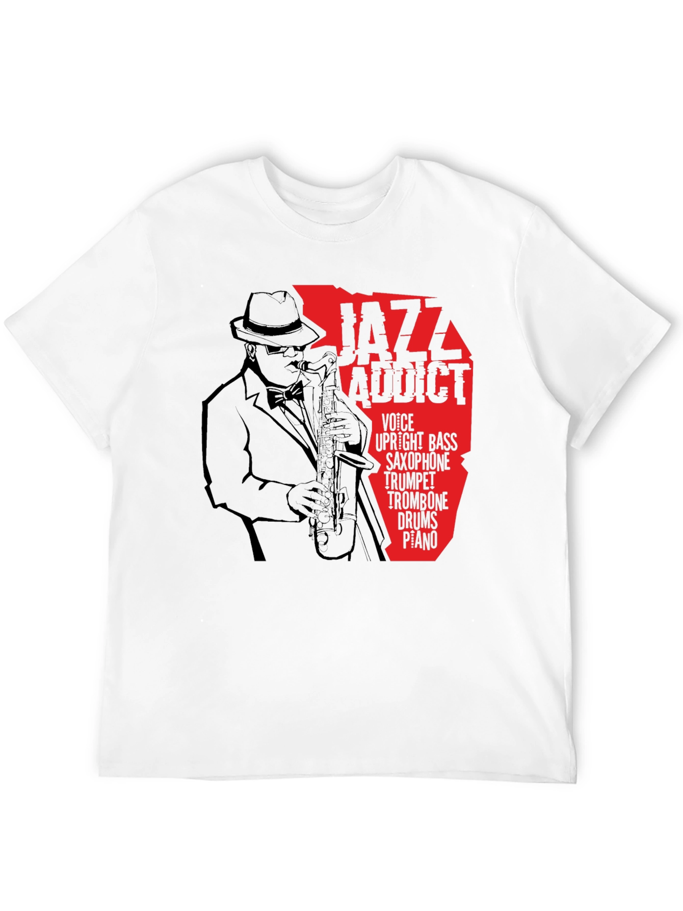 Jazz Addict T-Shirt - Saxophone Music Tee