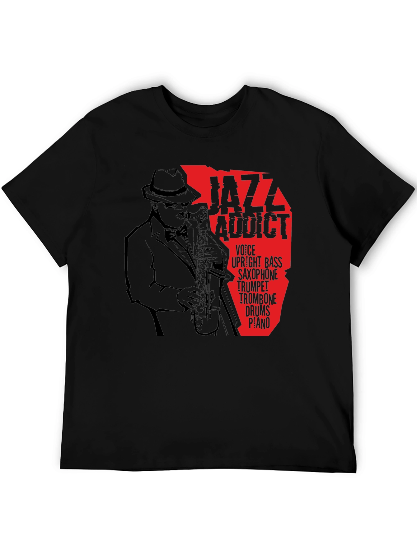 Jazz Addict T-Shirt - Saxophone Music Tee
