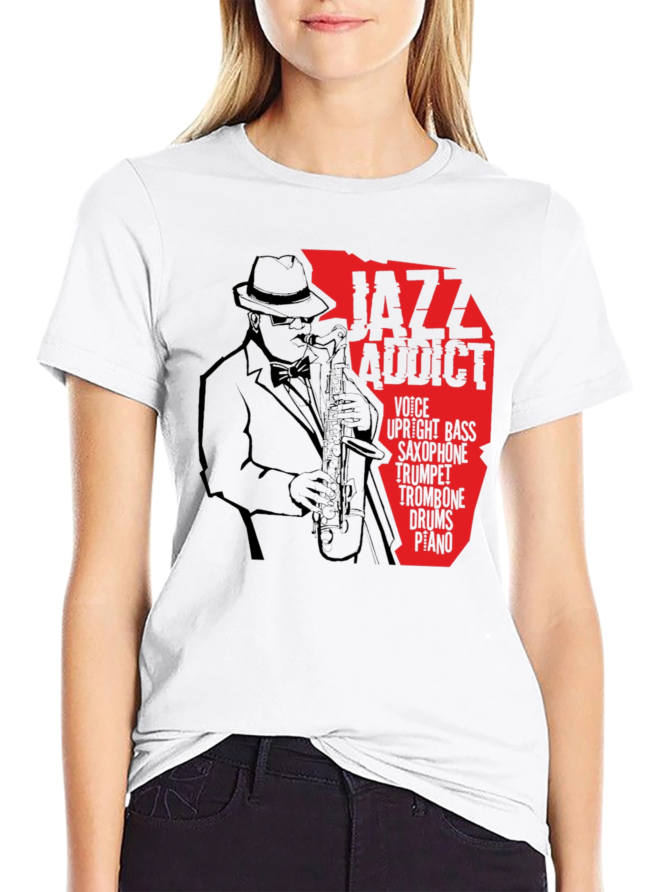 Jazz Addict T-Shirt - Saxophone Music Tee