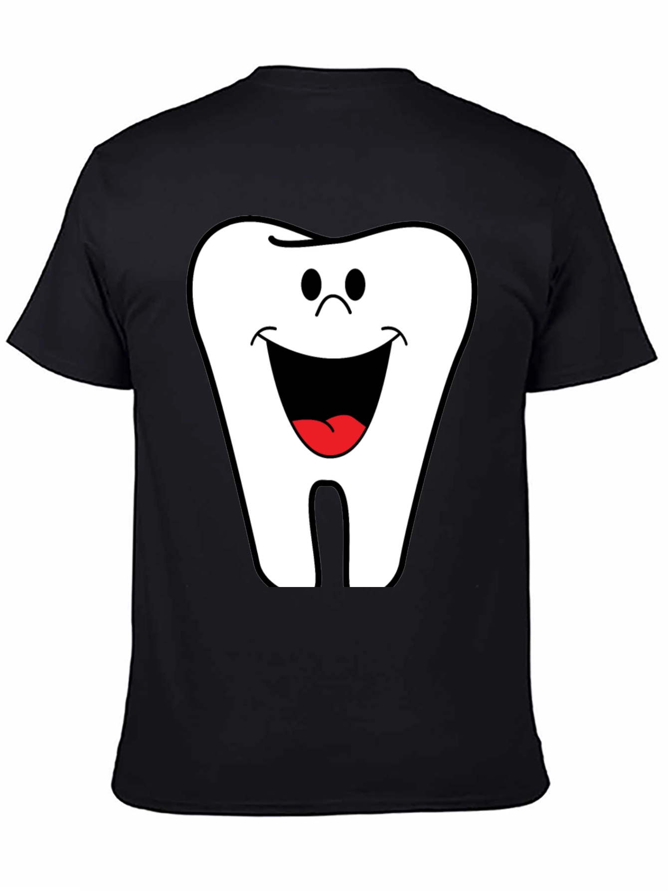 Funny Tooth Graphic Tee - Black