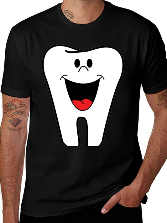 Funny Tooth Graphic Tee - Black