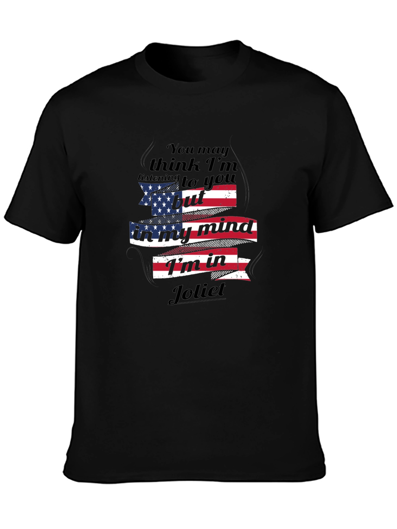 Joliet Mind T-Shirt: Patriotic USA Flag Novelty Tee