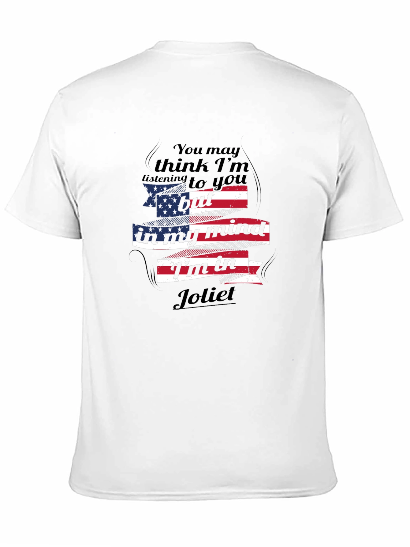 Joliet Mind T-Shirt: Patriotic USA Flag Novelty Tee