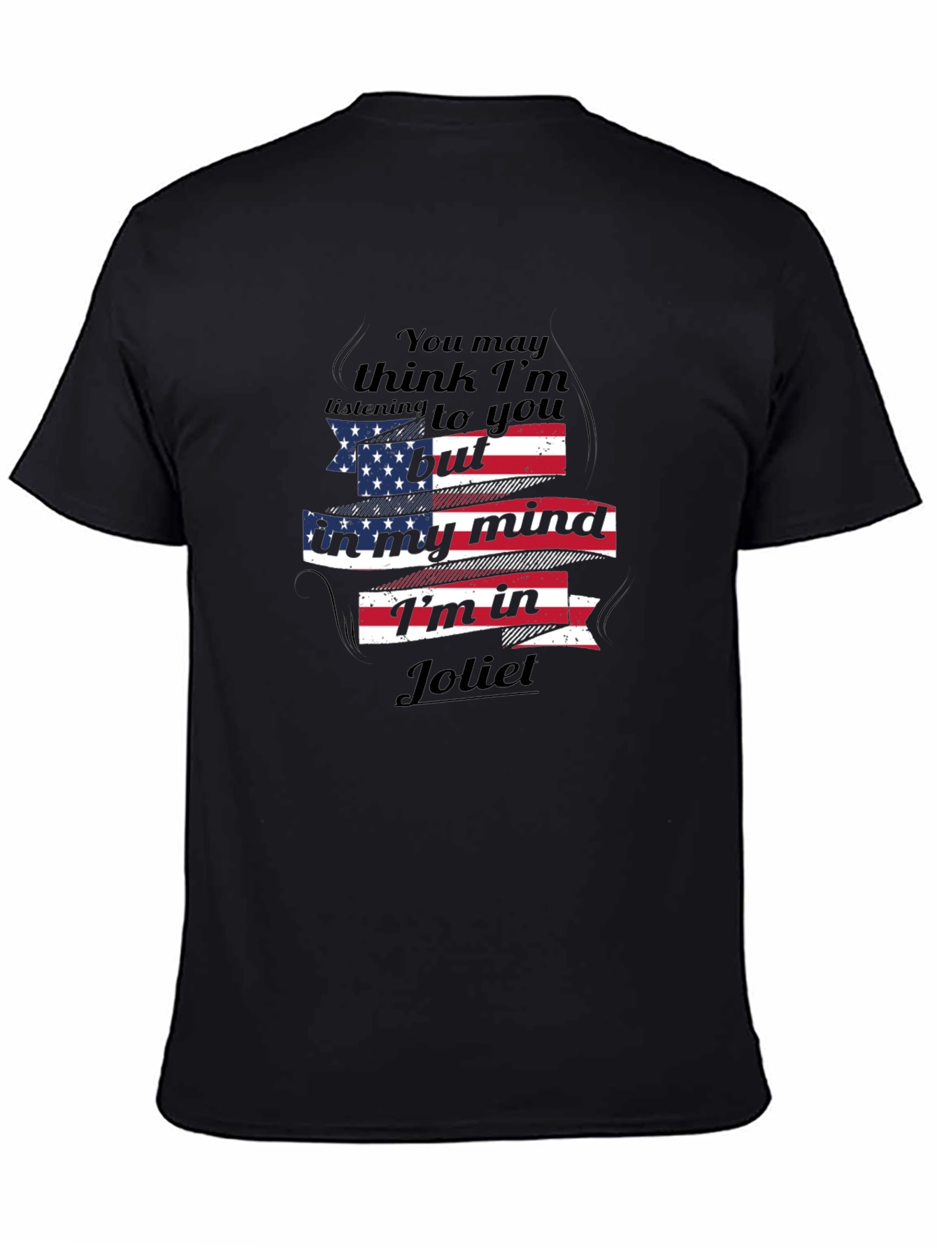 Joliet Mind T-Shirt: Patriotic USA Flag Novelty Tee