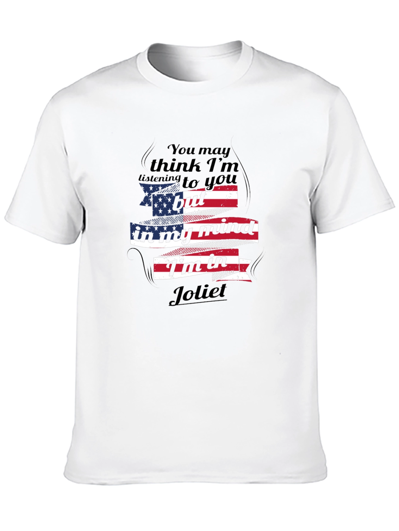 Joliet Mind T-Shirt: Patriotic USA Flag Novelty Tee