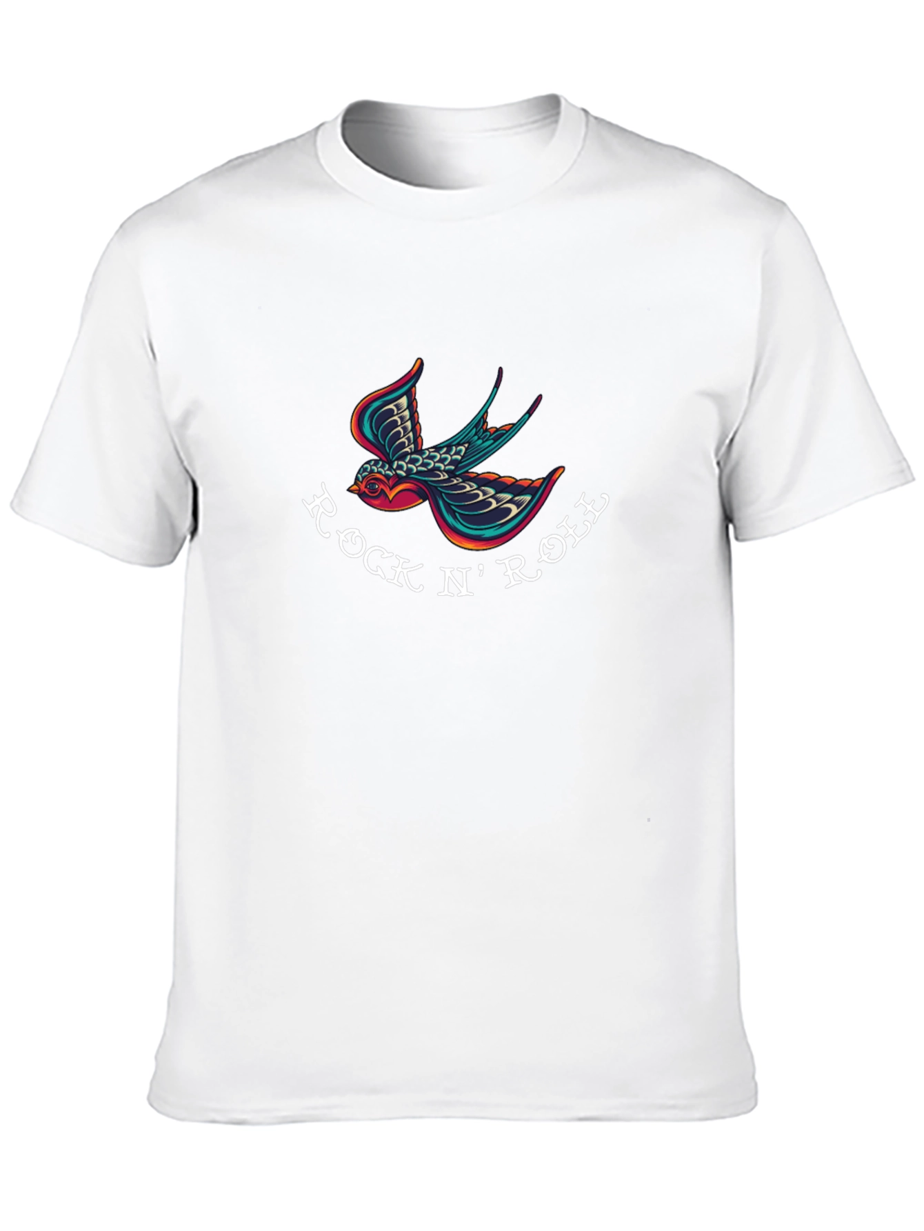 Rock N Roll Bird T-Shirt - Classic Design