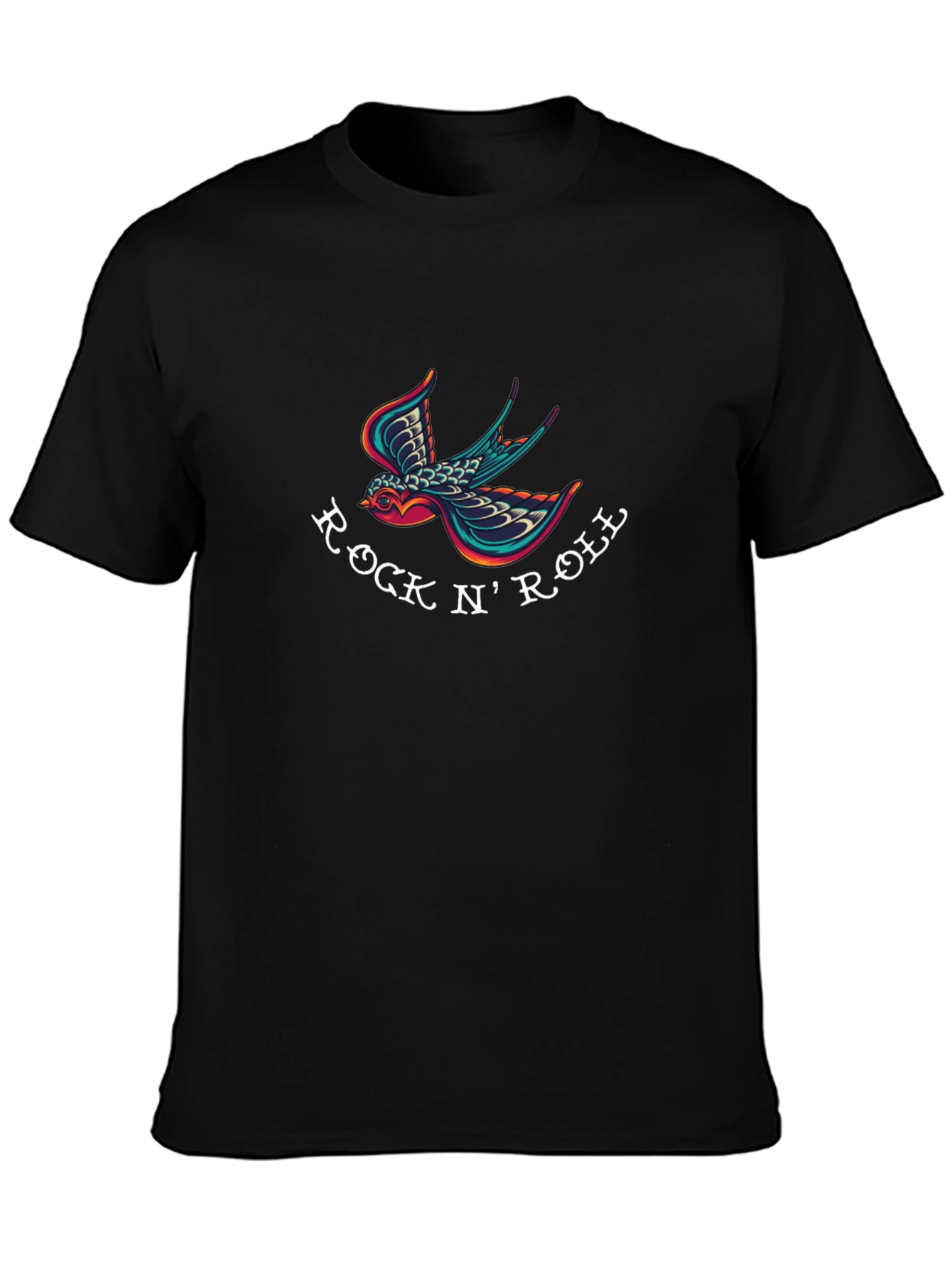 Rock N Roll Bird T-Shirt - Classic Design