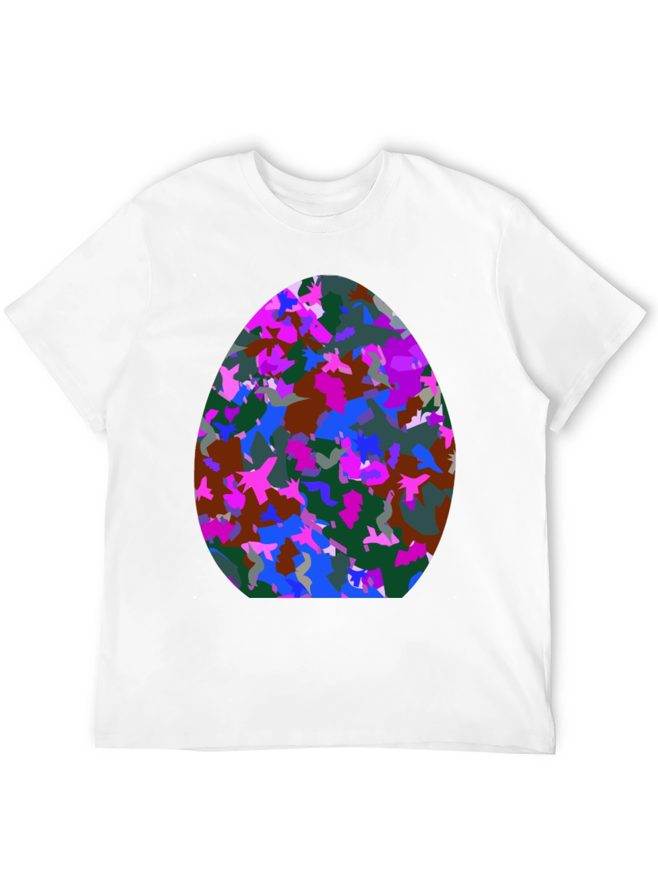 Abstract Easter Egg T-Shirt - Mens Black Tee