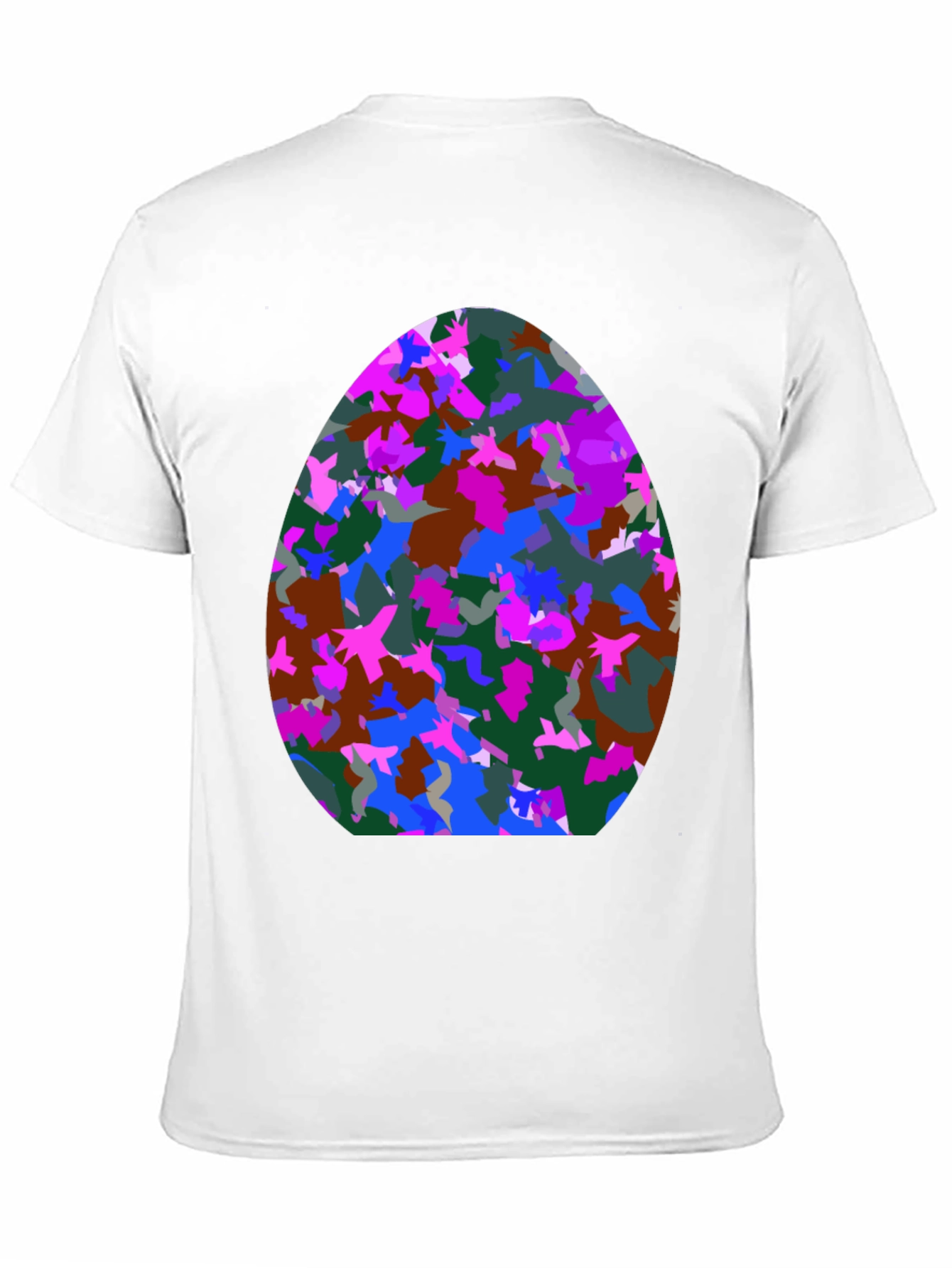 Abstract Easter Egg T-Shirt - Mens Black Tee