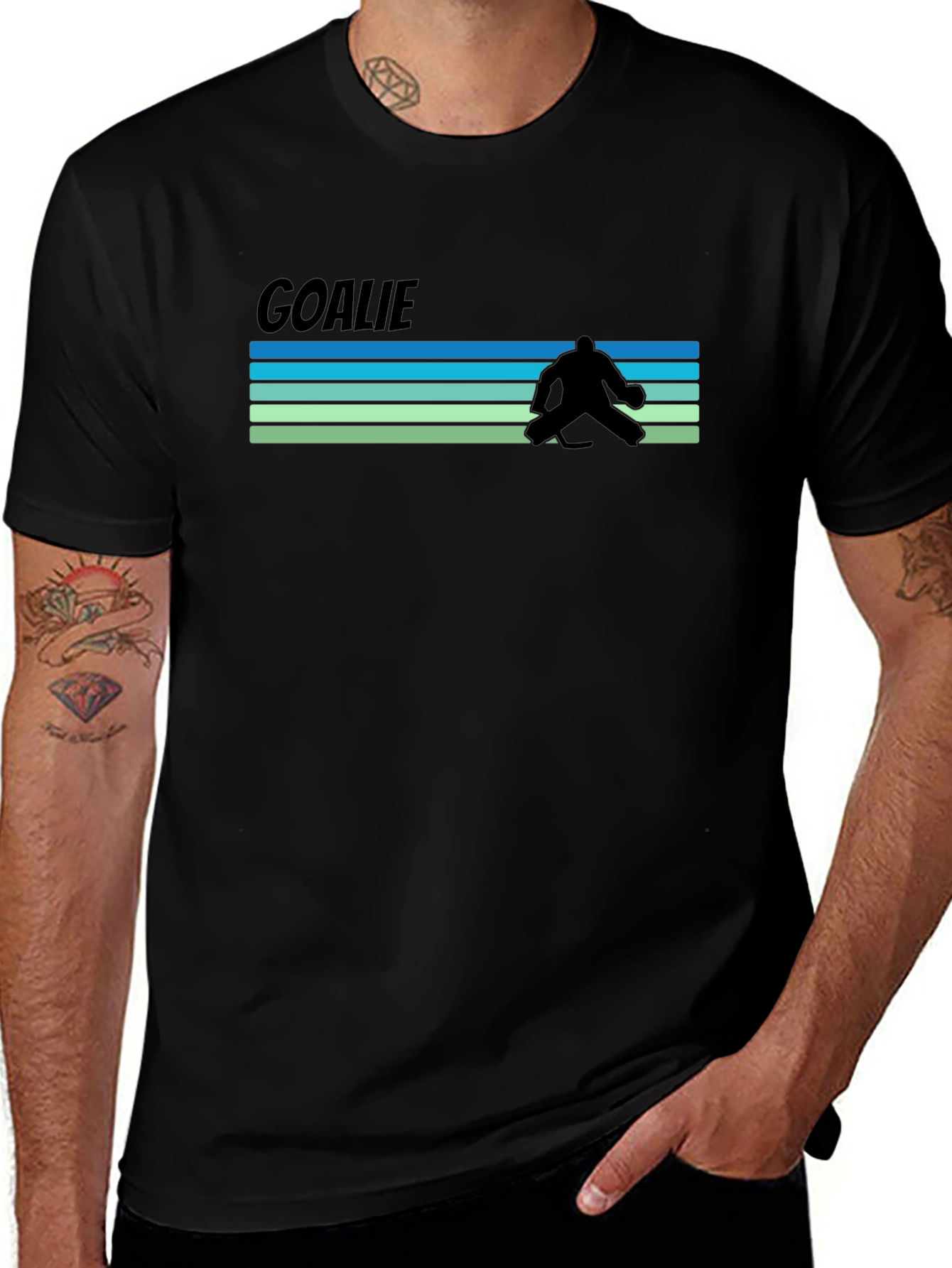 Goalie Retro T-Shirt - Hockey Fan Tee