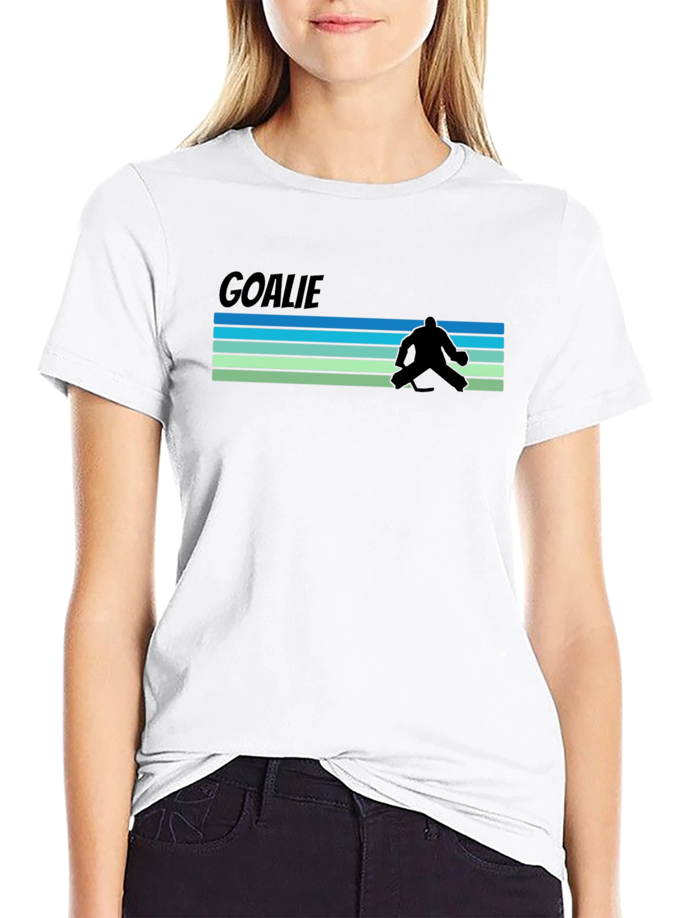 Goalie Retro T-Shirt - Hockey Fan Tee