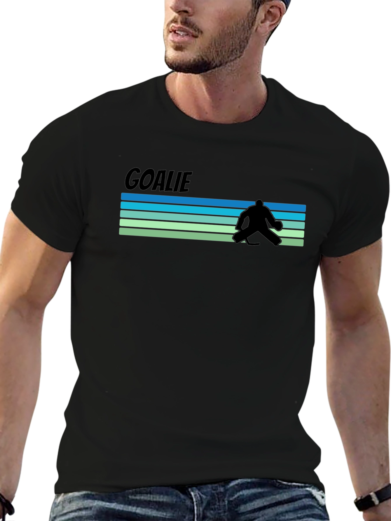 Goalie Retro T-Shirt - Hockey Fan Tee
