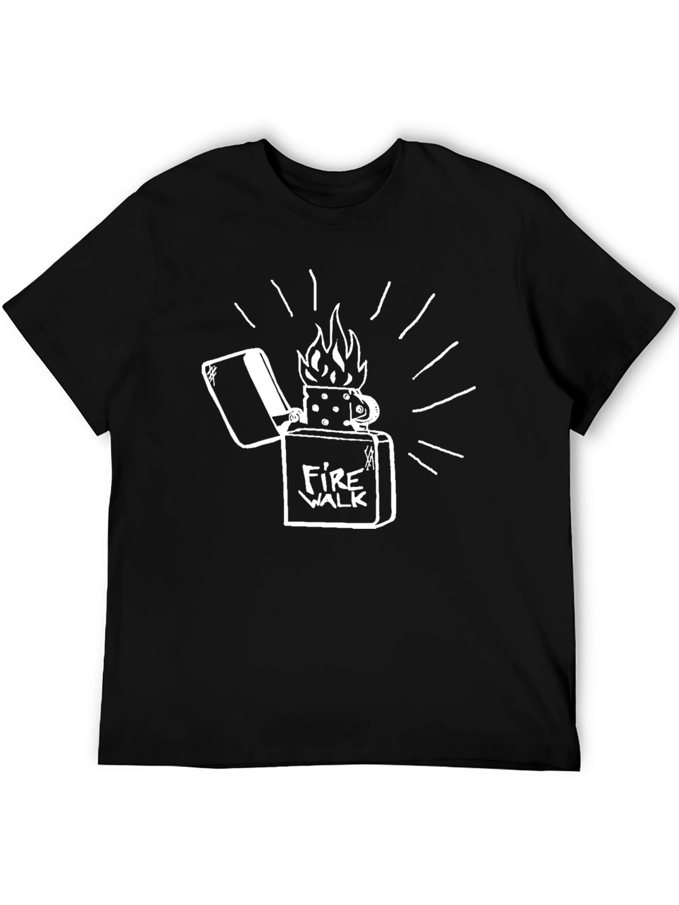 Fire Walk T-Shirt - Stylish Graphic Tee
