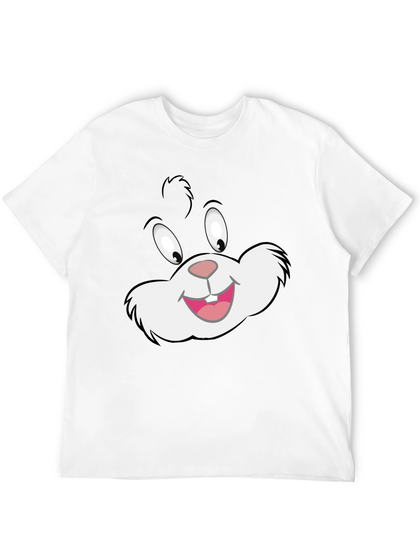 Cartoon Cat Graphic Black T-Shirt