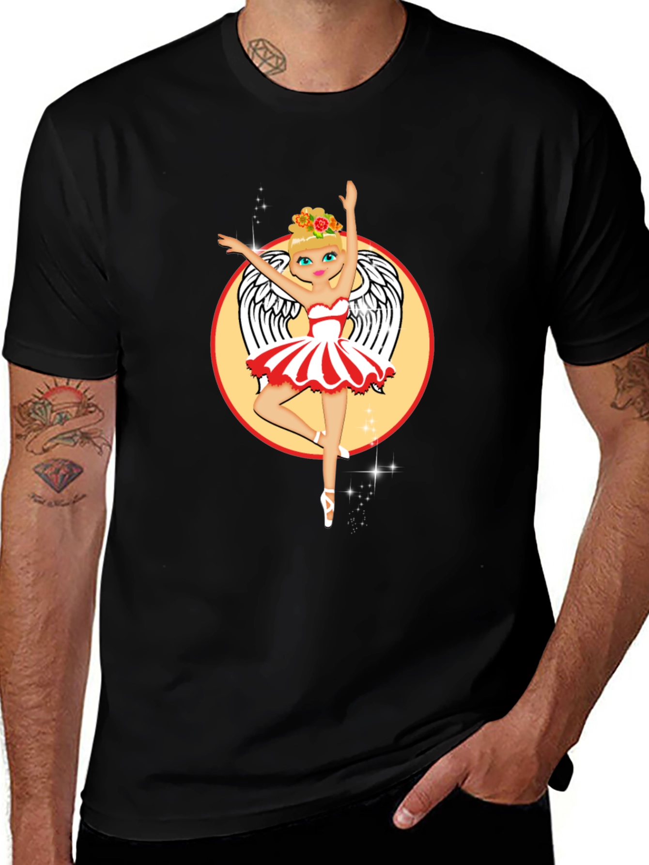 Ballerina Angel T-Shirt | Unique Graphic Tee