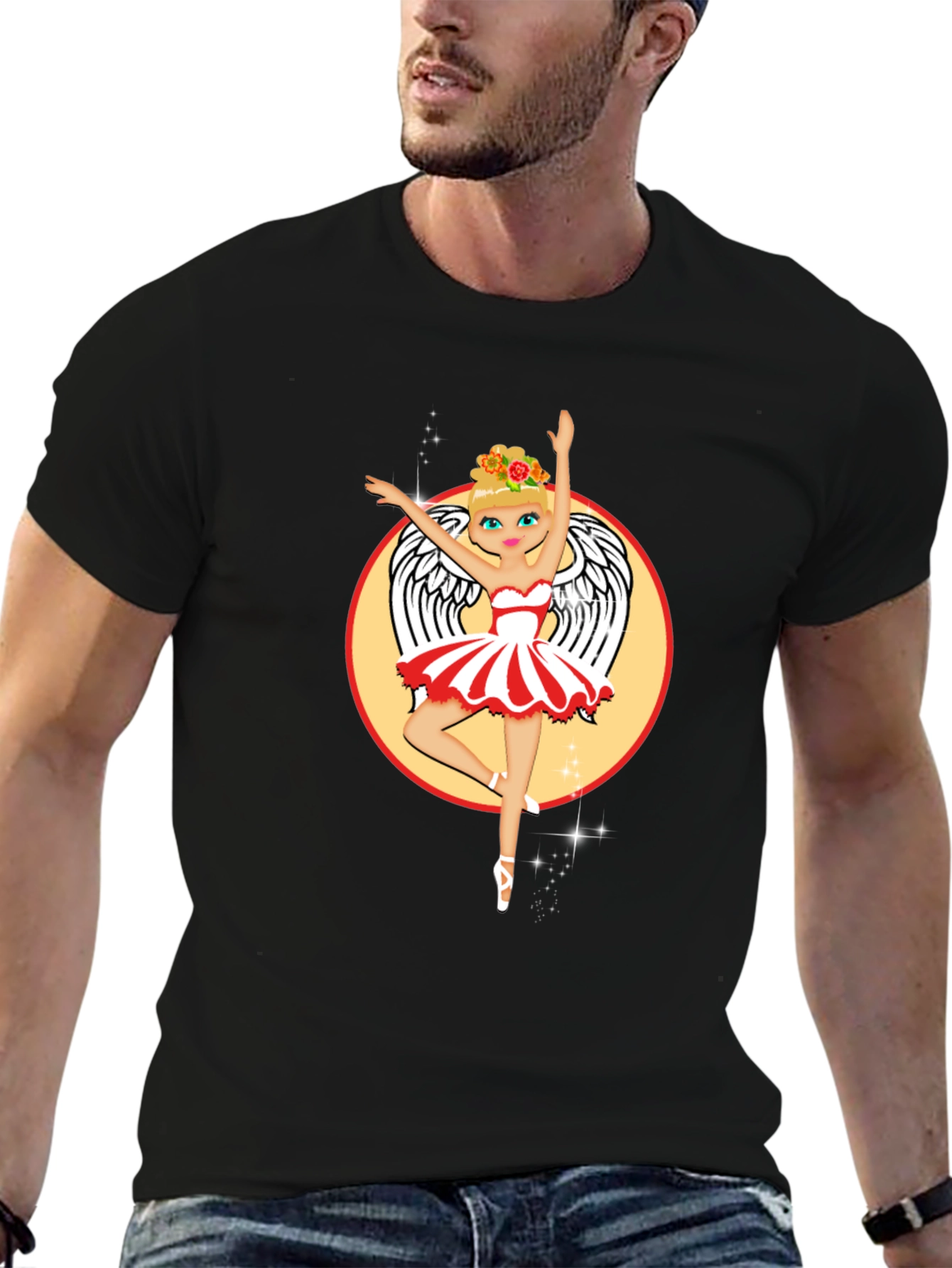 Ballerina Angel T-Shirt | Unique Graphic Tee