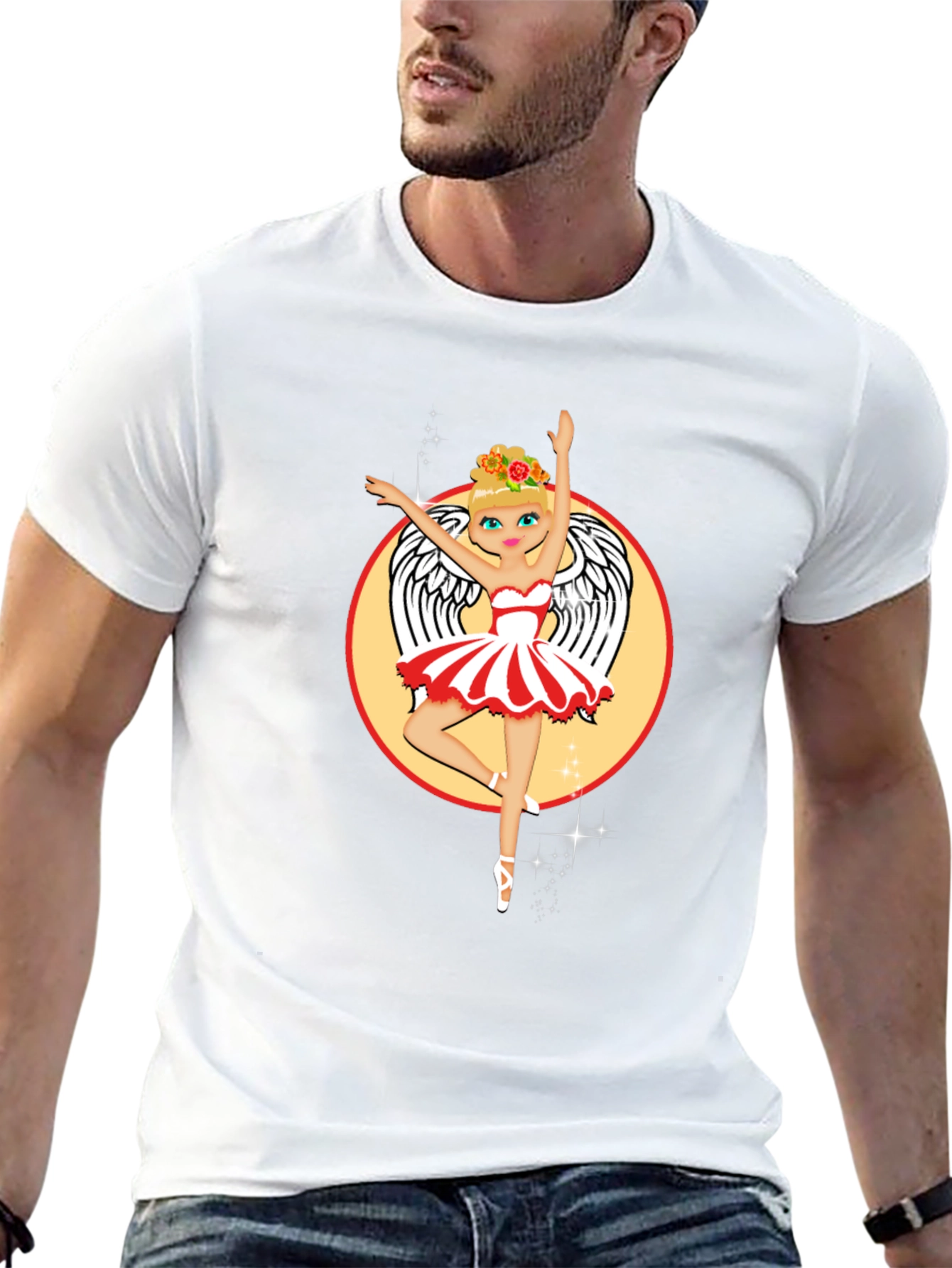 Ballerina Angel T-Shirt | Unique Graphic Tee