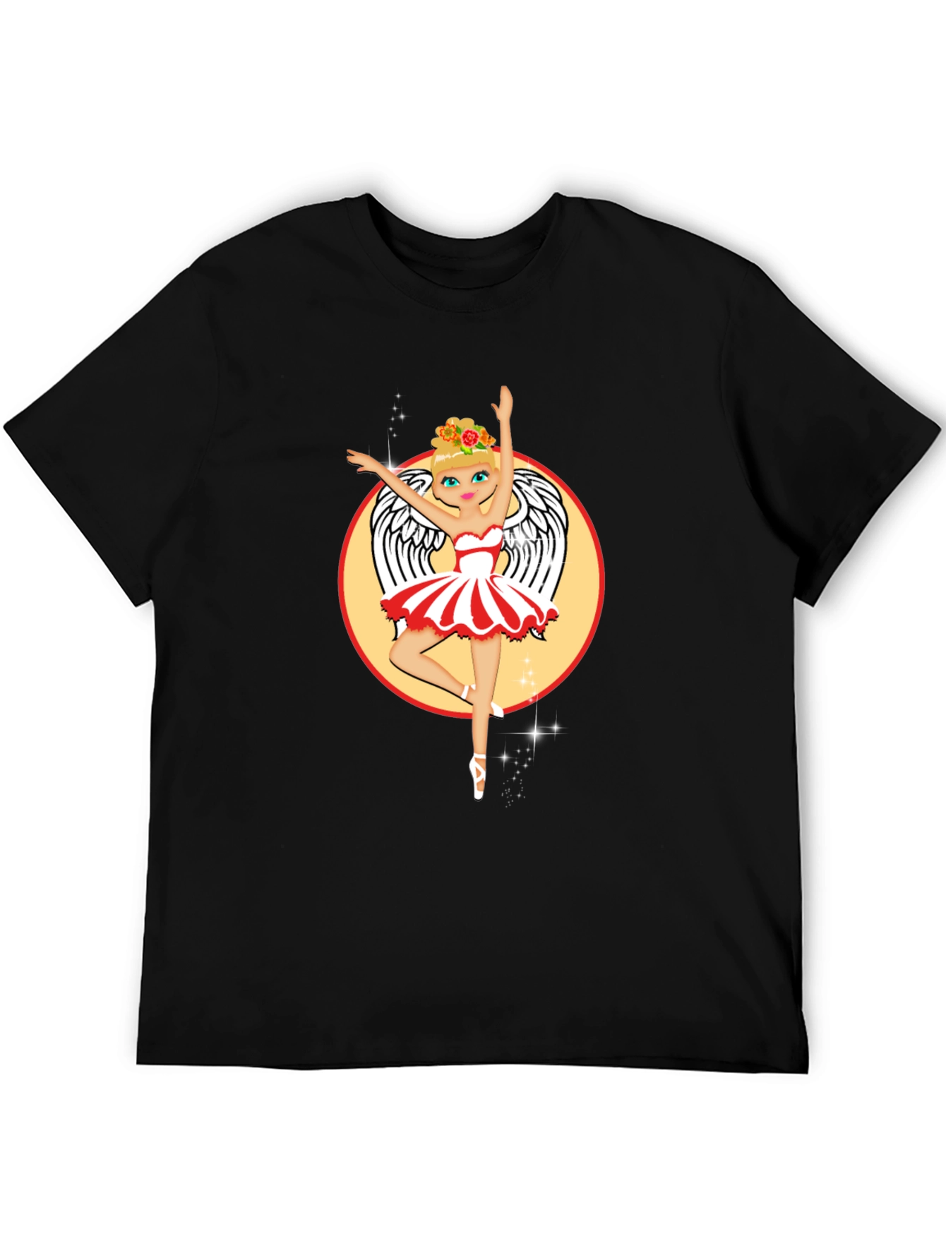 Ballerina Angel T-Shirt | Unique Graphic Tee