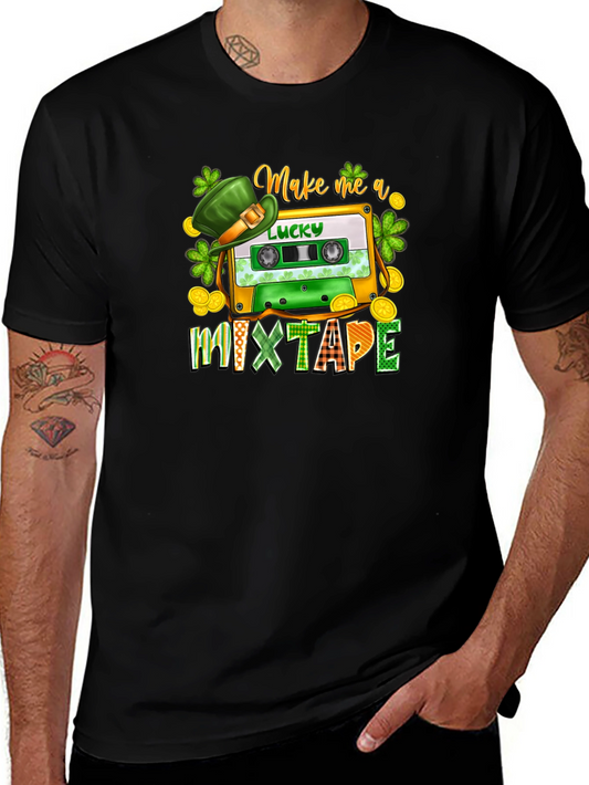 Lucky Mixtape St. Patricks Day Graphic T-Shirt