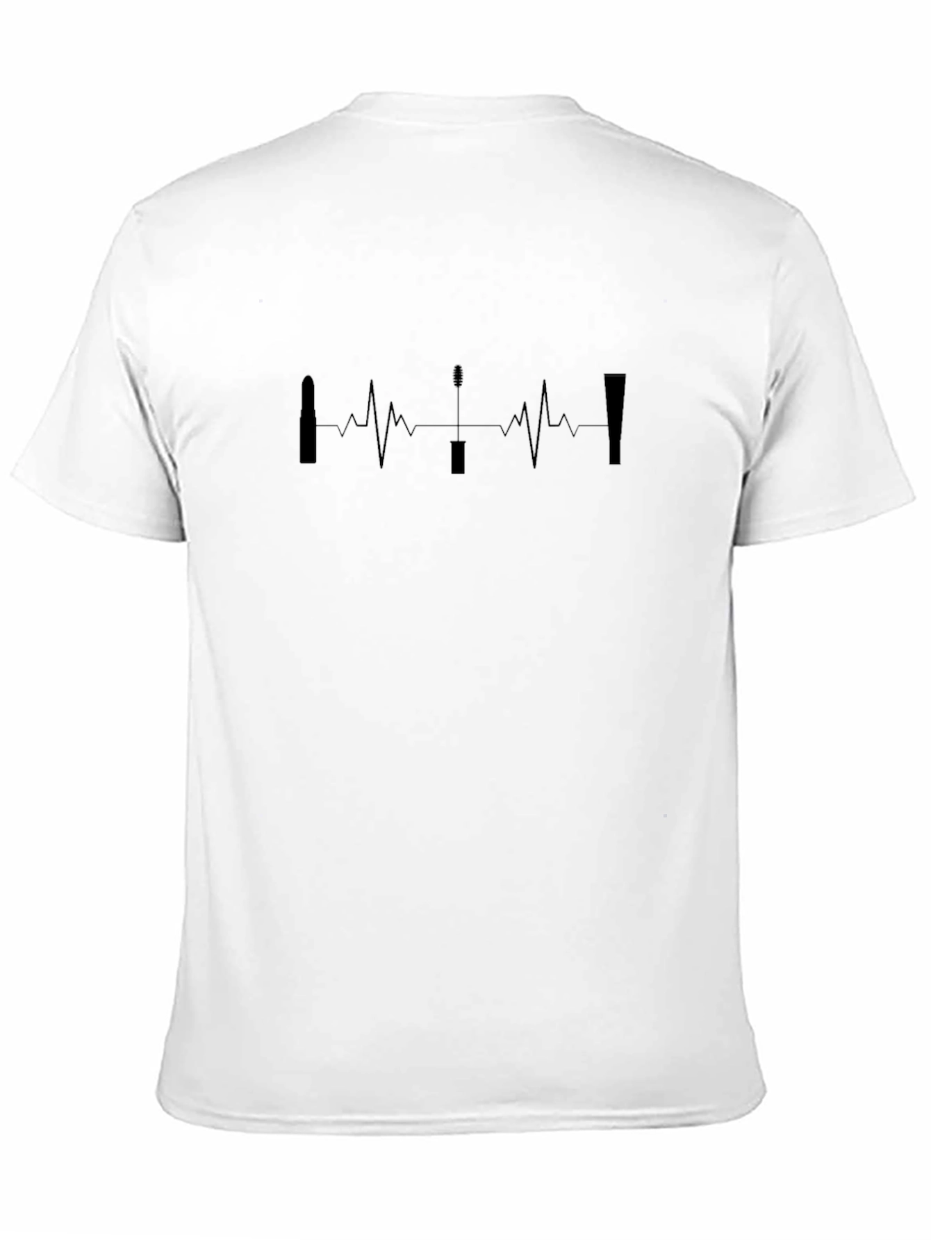 Makeup Heartbeat T-Shirt - Stylish Graphic Tee