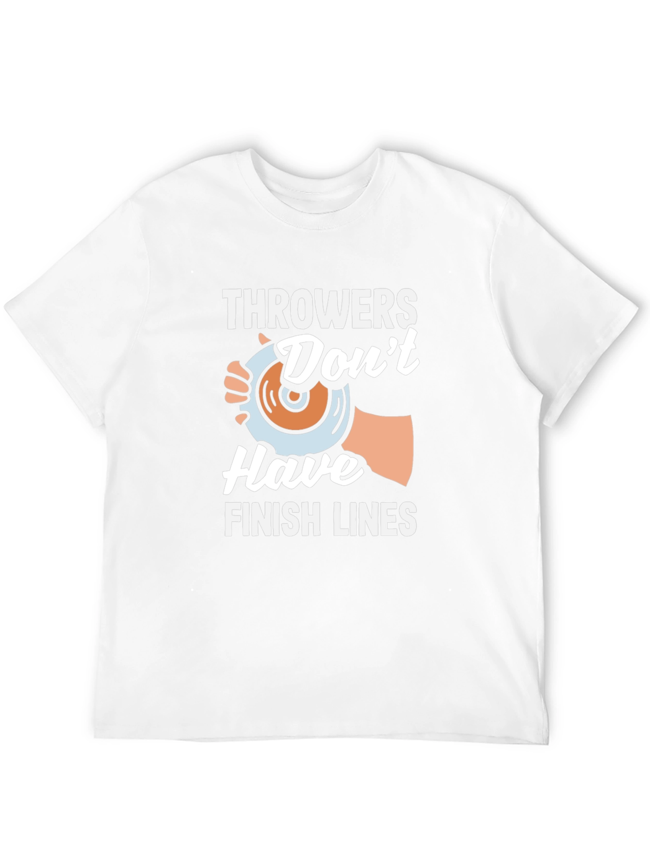 Throwers Dont Have Finish Lines Black T-Shirt