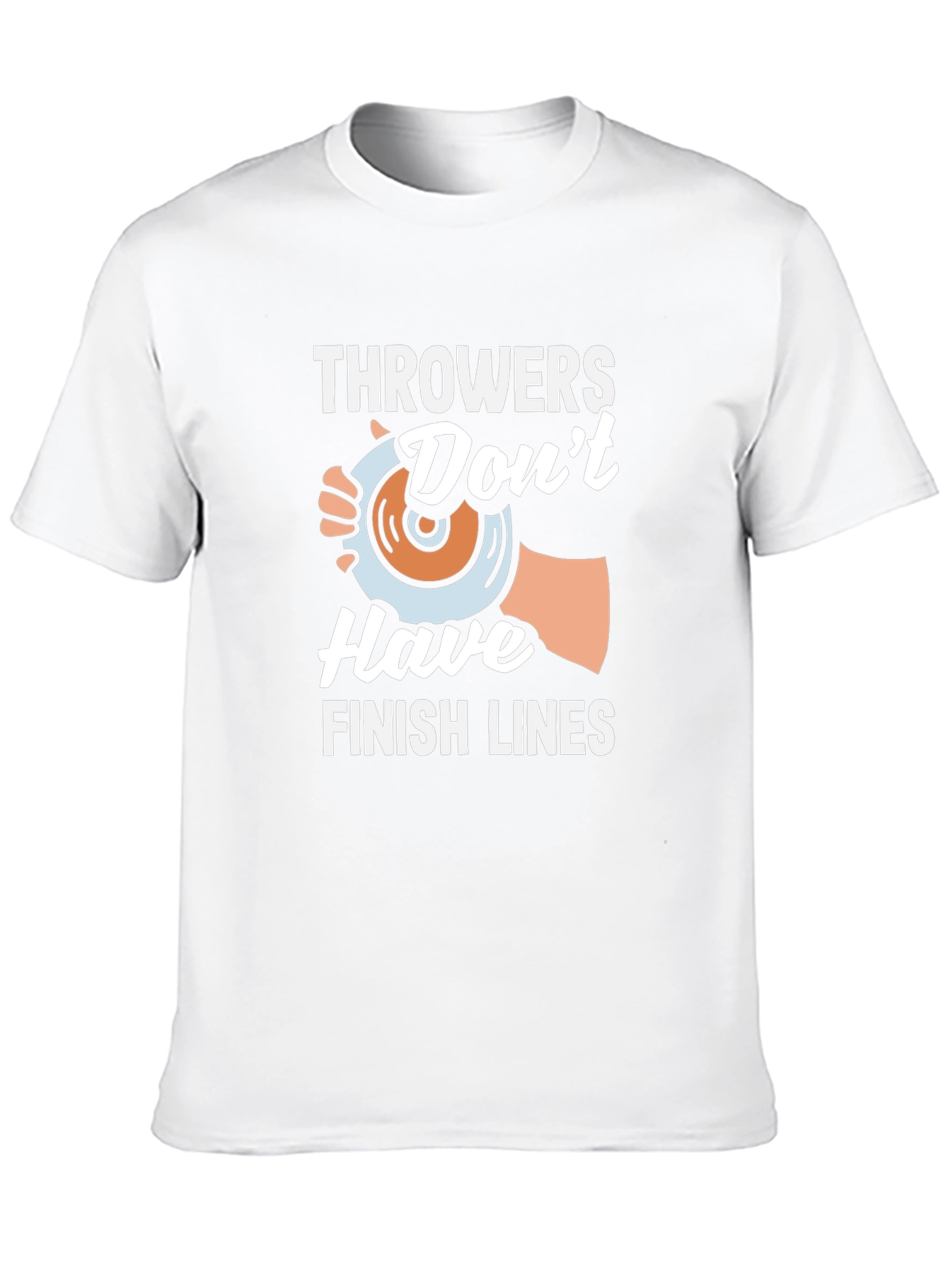 Throwers Dont Have Finish Lines Black T-Shirt