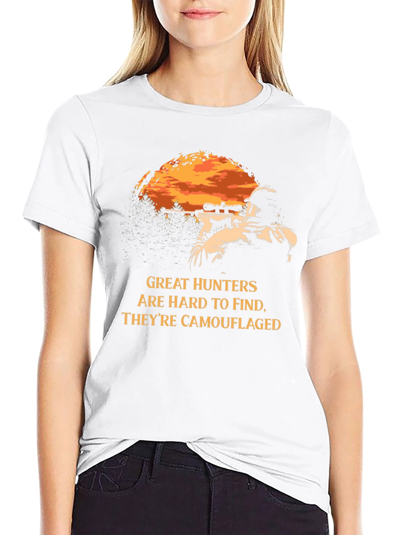 Great Hunters Camouflaged T-Shirt - Black