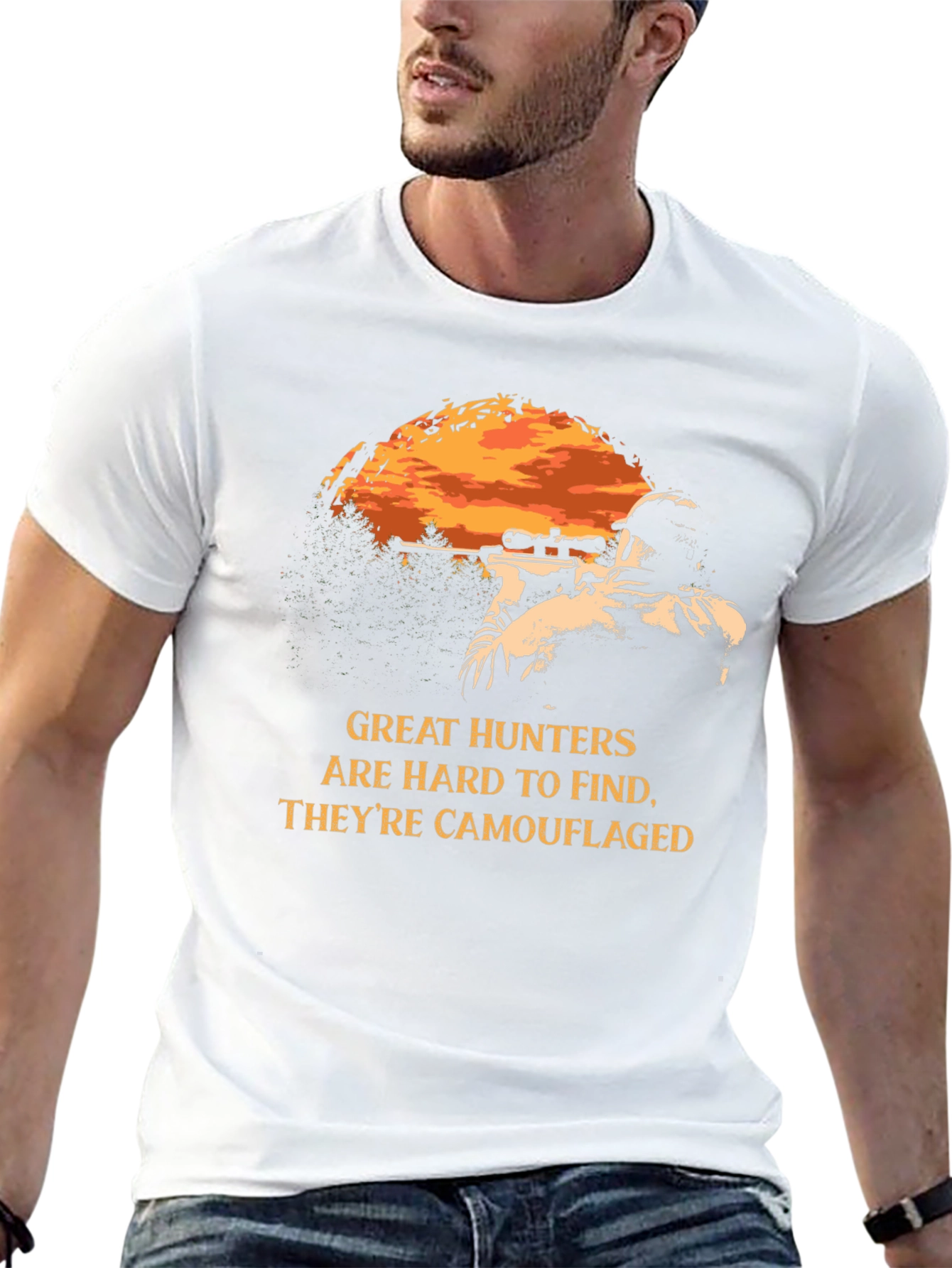 Great Hunters Camouflaged T-Shirt - Black