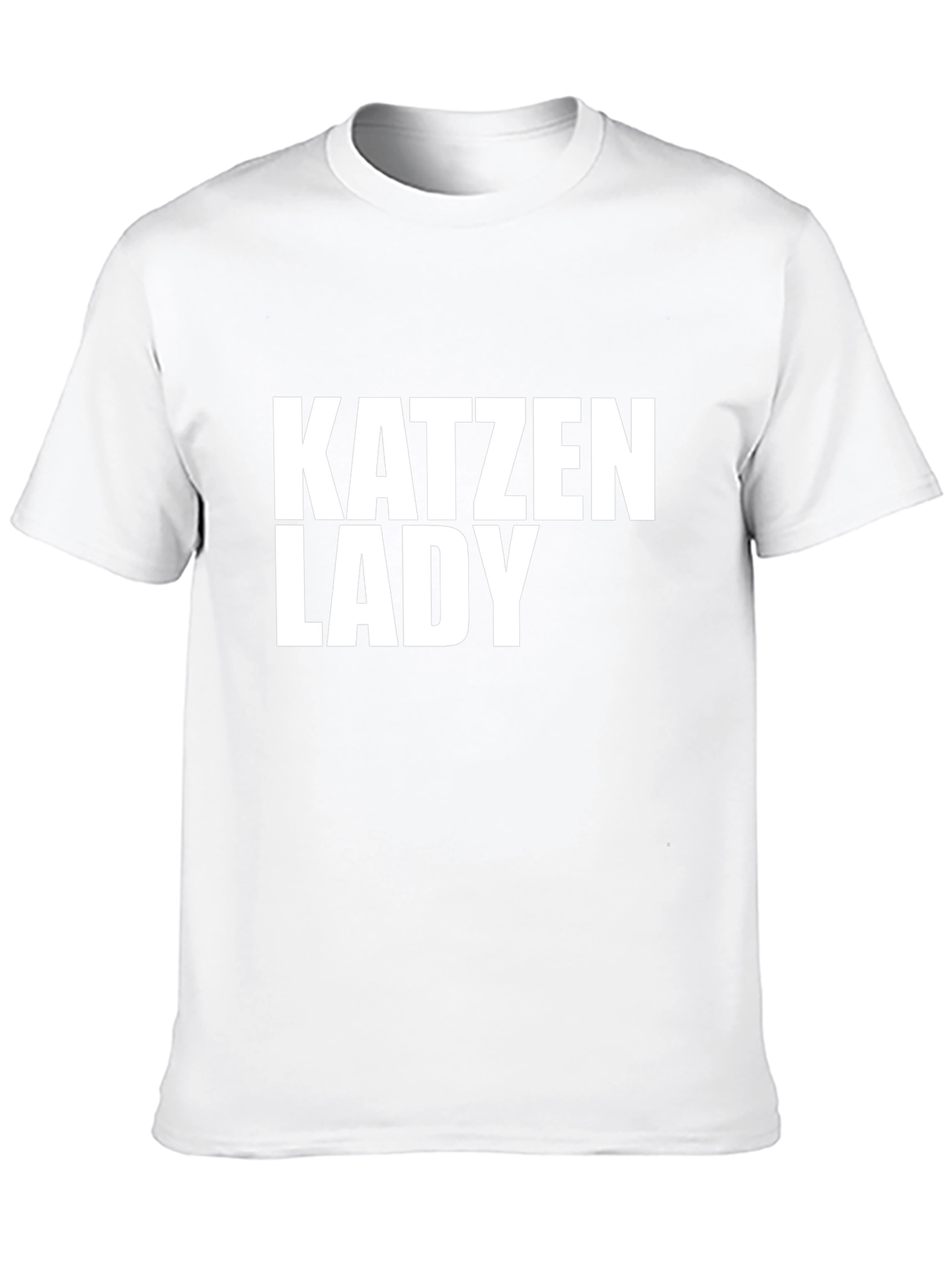 Katzen Lady Graphic Tee - Novelty Cat Lover T-Shirt