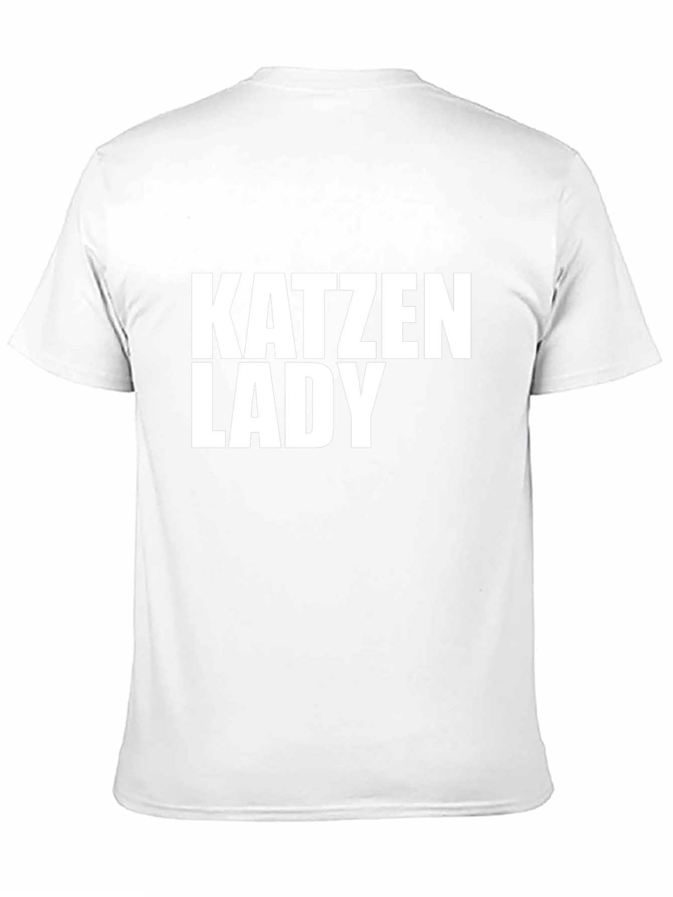 Katzen Lady Graphic Tee - Novelty Cat Lover T-Shirt