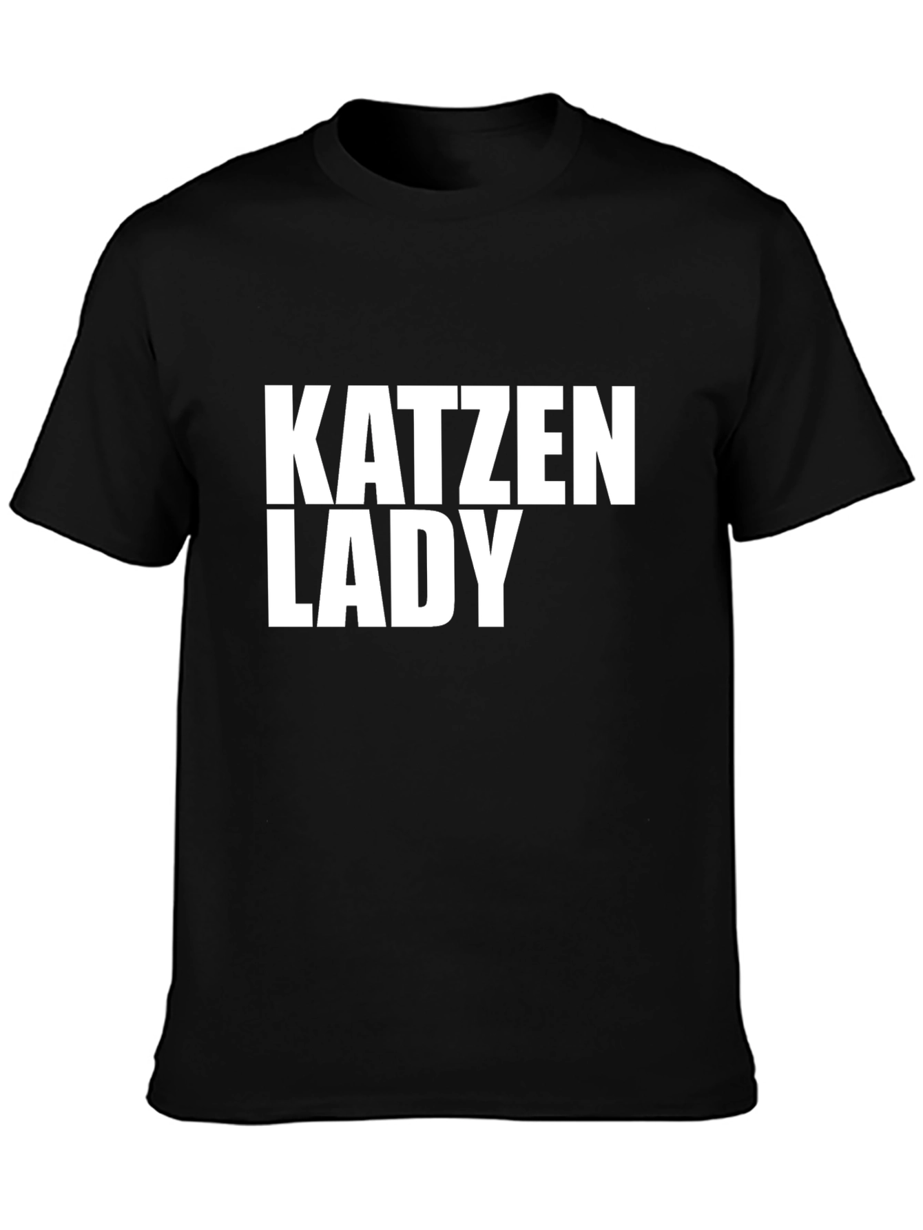 Katzen Lady Graphic Tee - Novelty Cat Lover T-Shirt