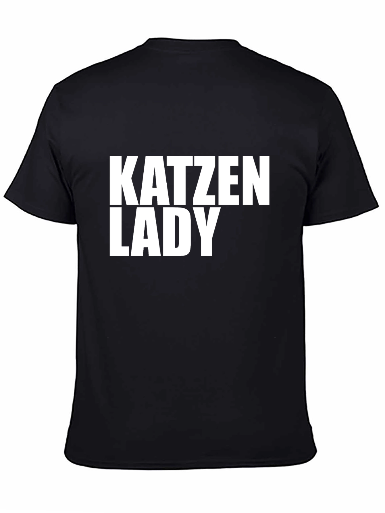 Katzen Lady Graphic Tee - Novelty Cat Lover T-Shirt