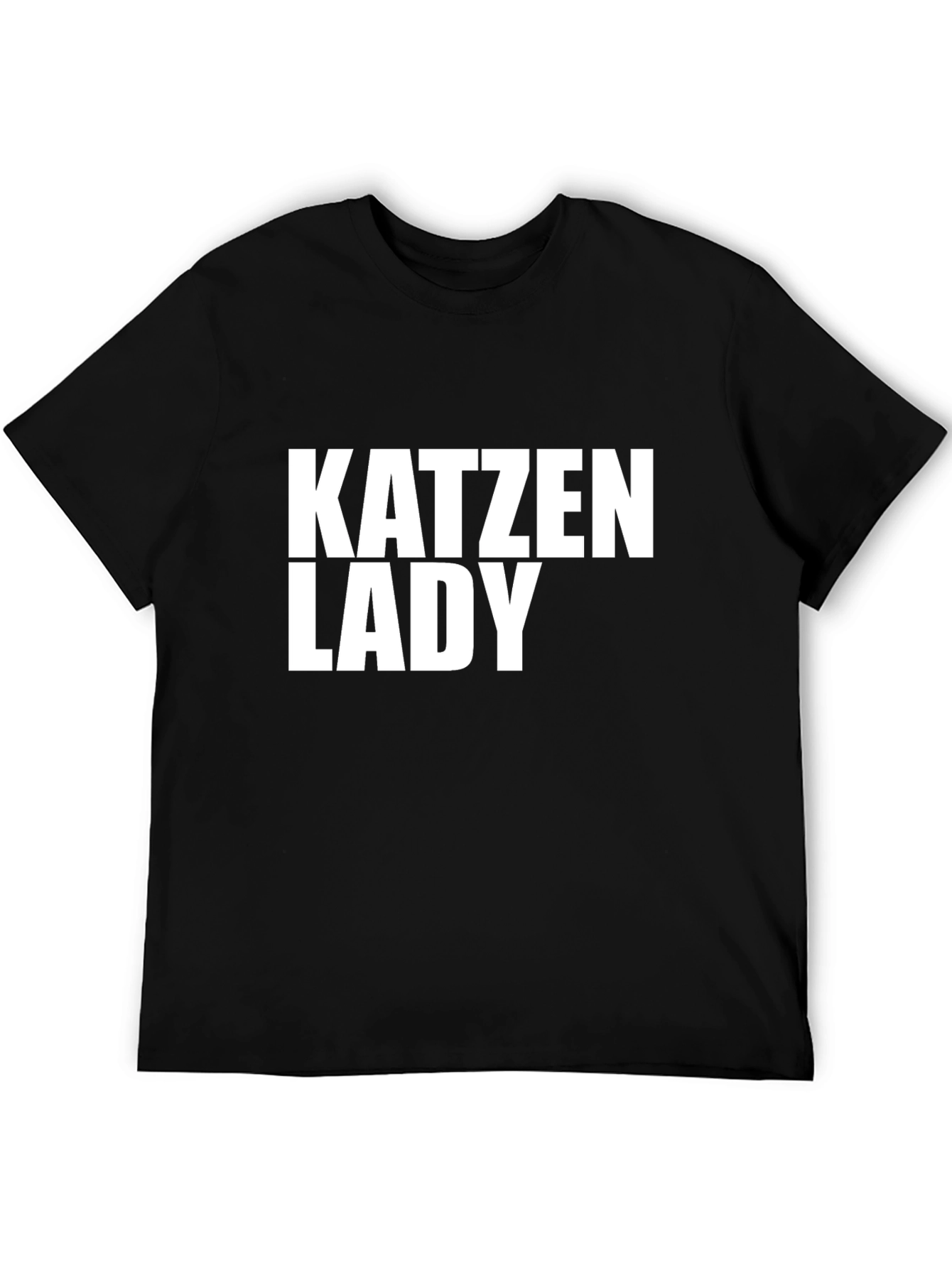 Katzen Lady Graphic Tee - Novelty Cat Lover T-Shirt