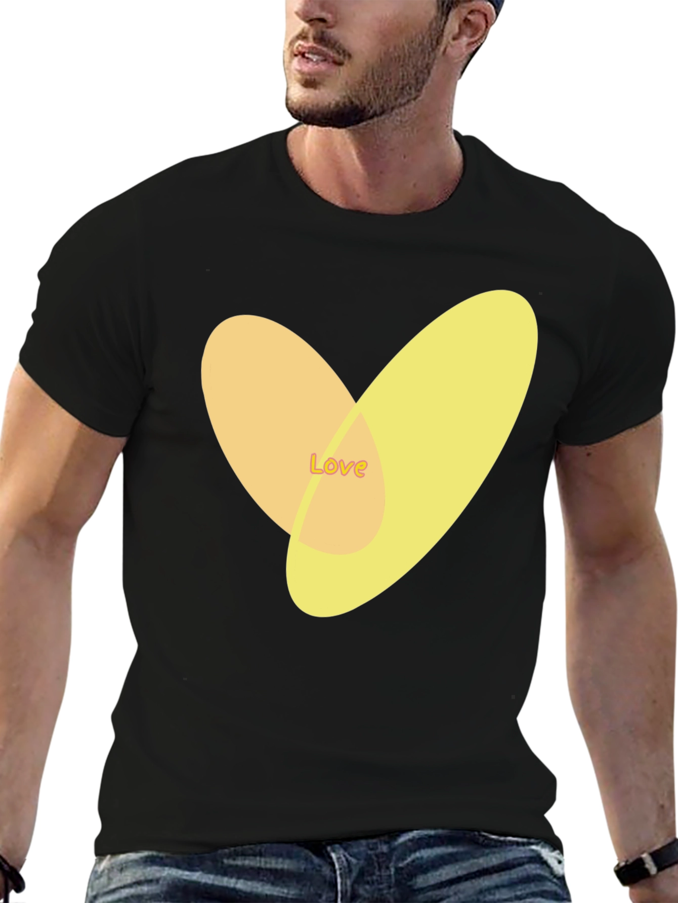 Love Heart Graphic Tee - Stylish Casual Top
