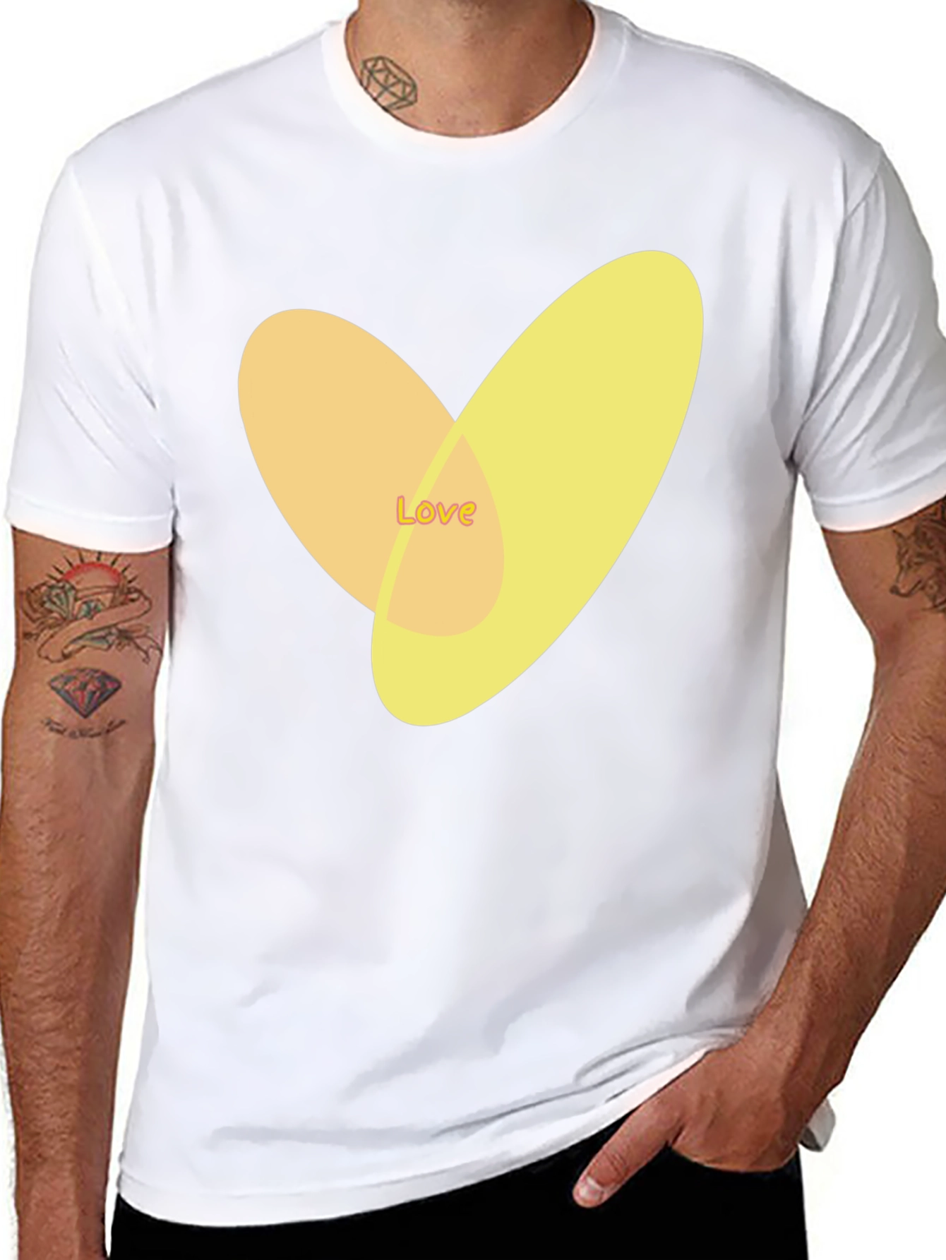 Love Heart Graphic Tee - Stylish Casual Top