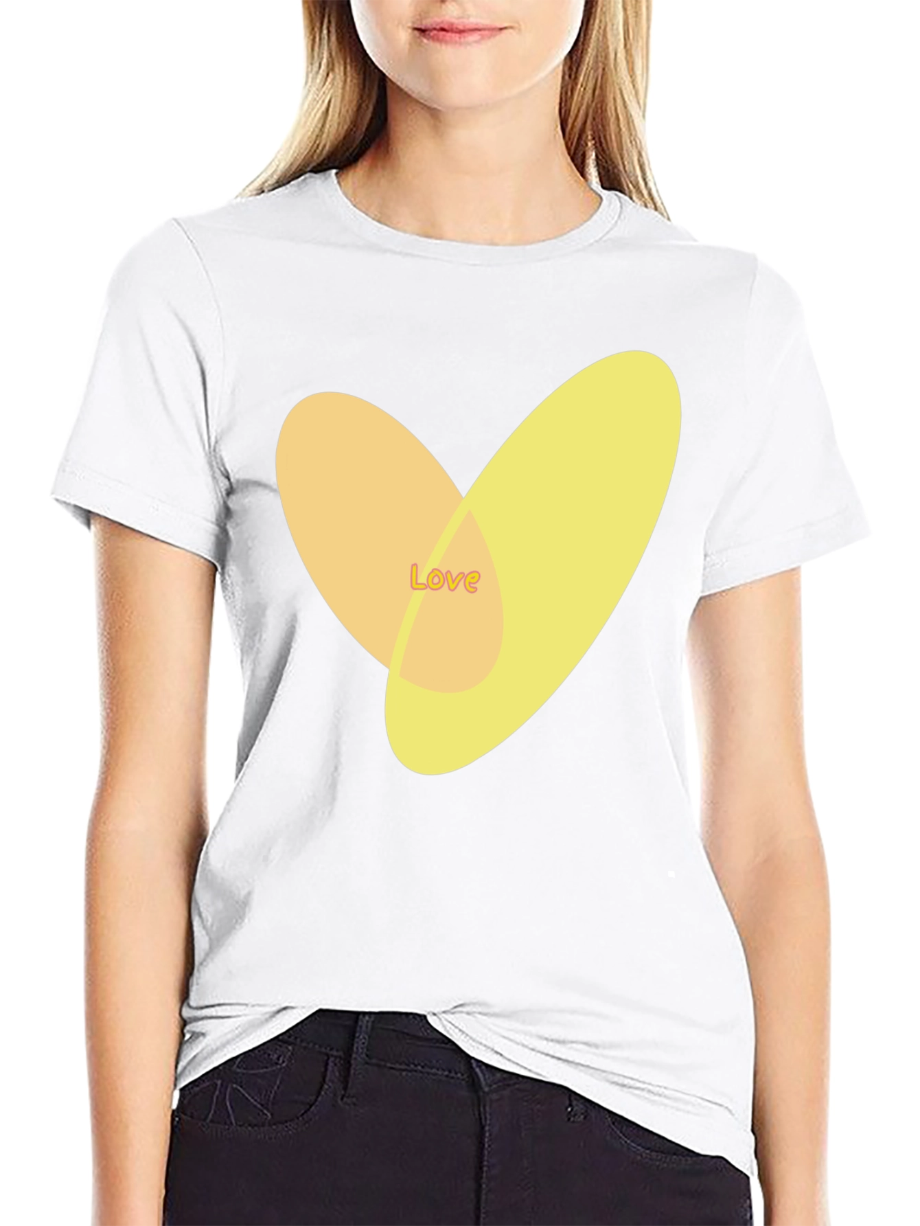 Love Heart Graphic Tee - Stylish Casual Top