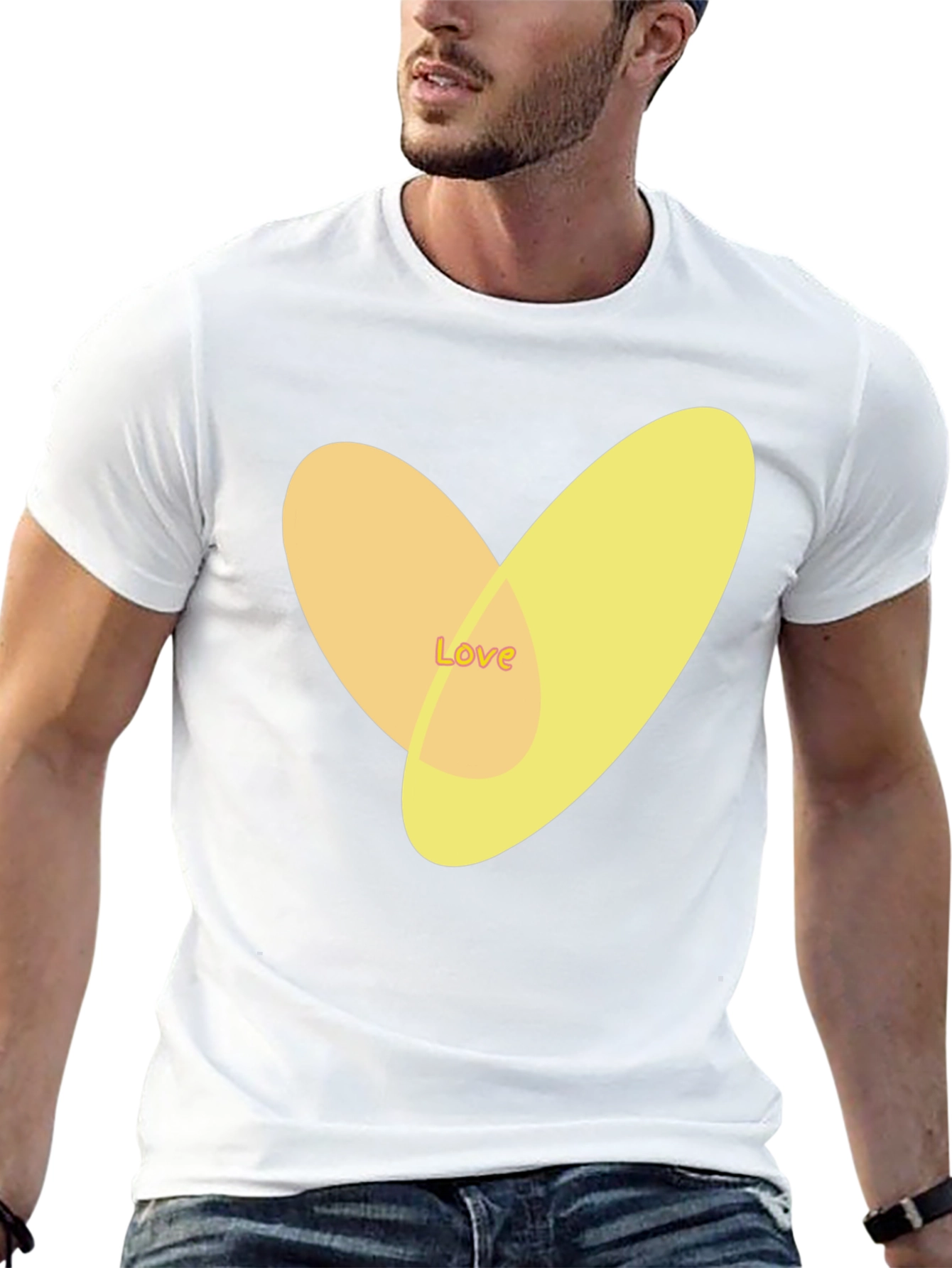 Love Heart Graphic Tee - Stylish Casual Top